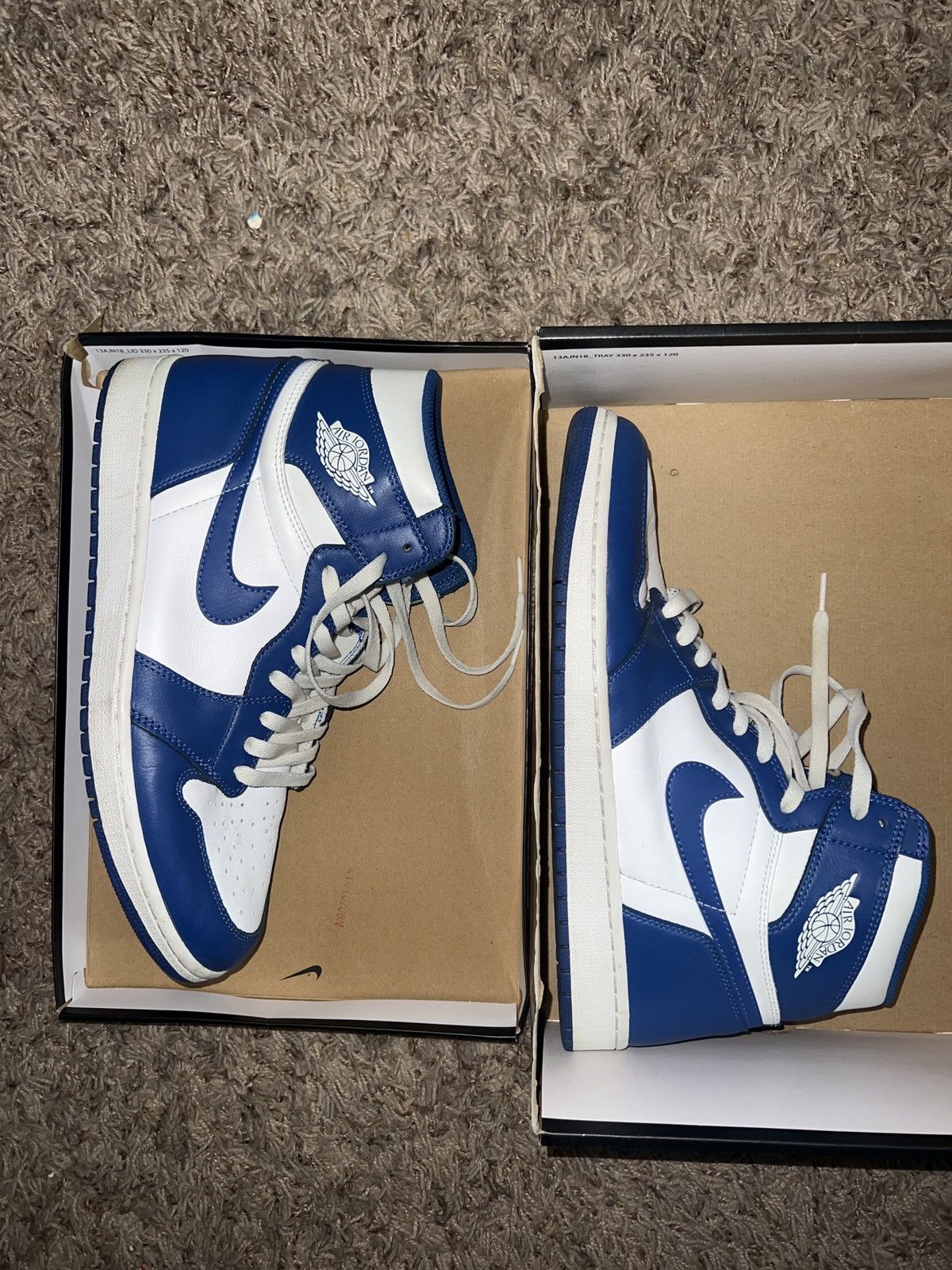 Jordan Brand × Nike Jordan 1 High Storm Blur Size US 12 / EU 45 - 9 Thumbnail