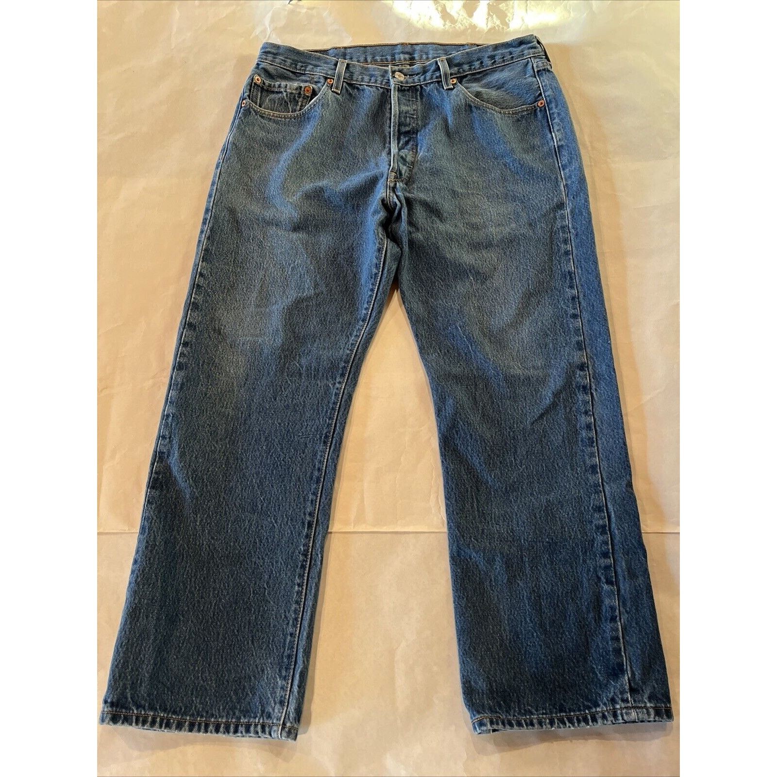 Levi's Levi’s VTG 501 Jeans 36x29 Fit Blue Denim Cotton Button Fly Size US 36 / EU 52 - 5 Thumbnail