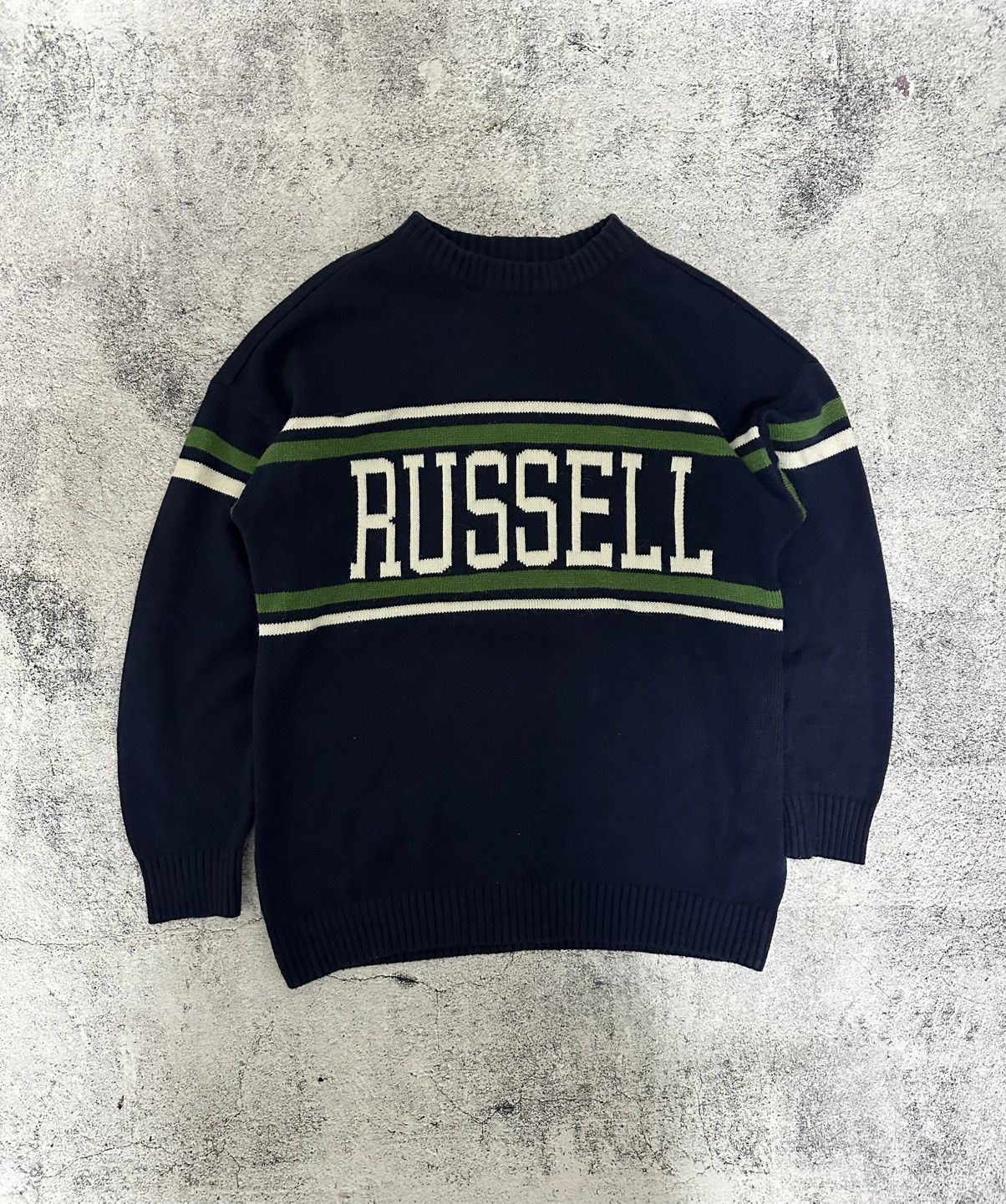 Russell Athletic Vintage Russel Athletic Sweater Knit Big Logo Size US M / EU 48-50 / 2 - 1 Thumbnail