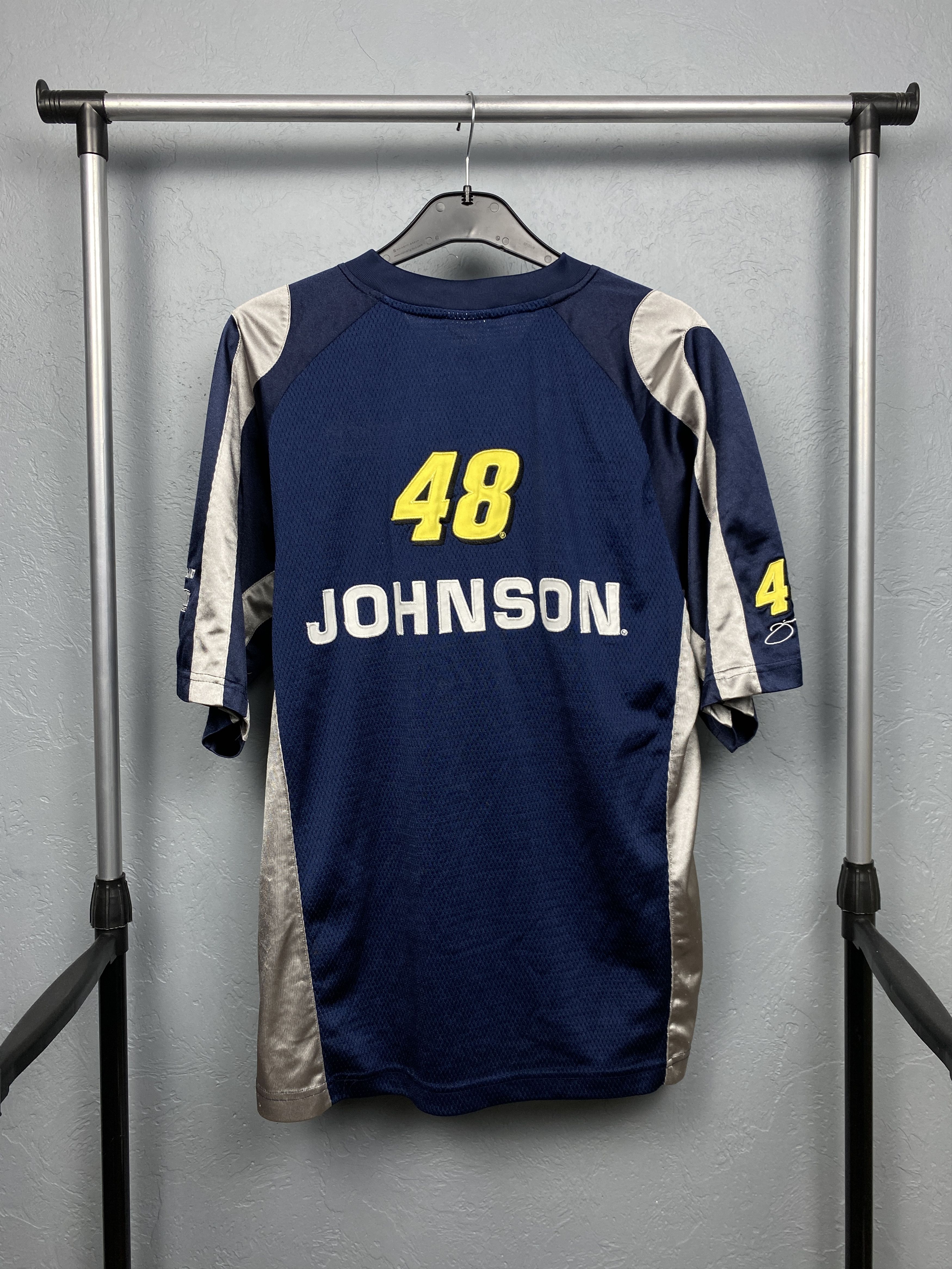 NASCAR × Vintage NASCAR Team Lowe's Racing Jimmie Johnson T-Shirt Jersey Size US XL / EU 56 / 4 - 14 Thumbnail