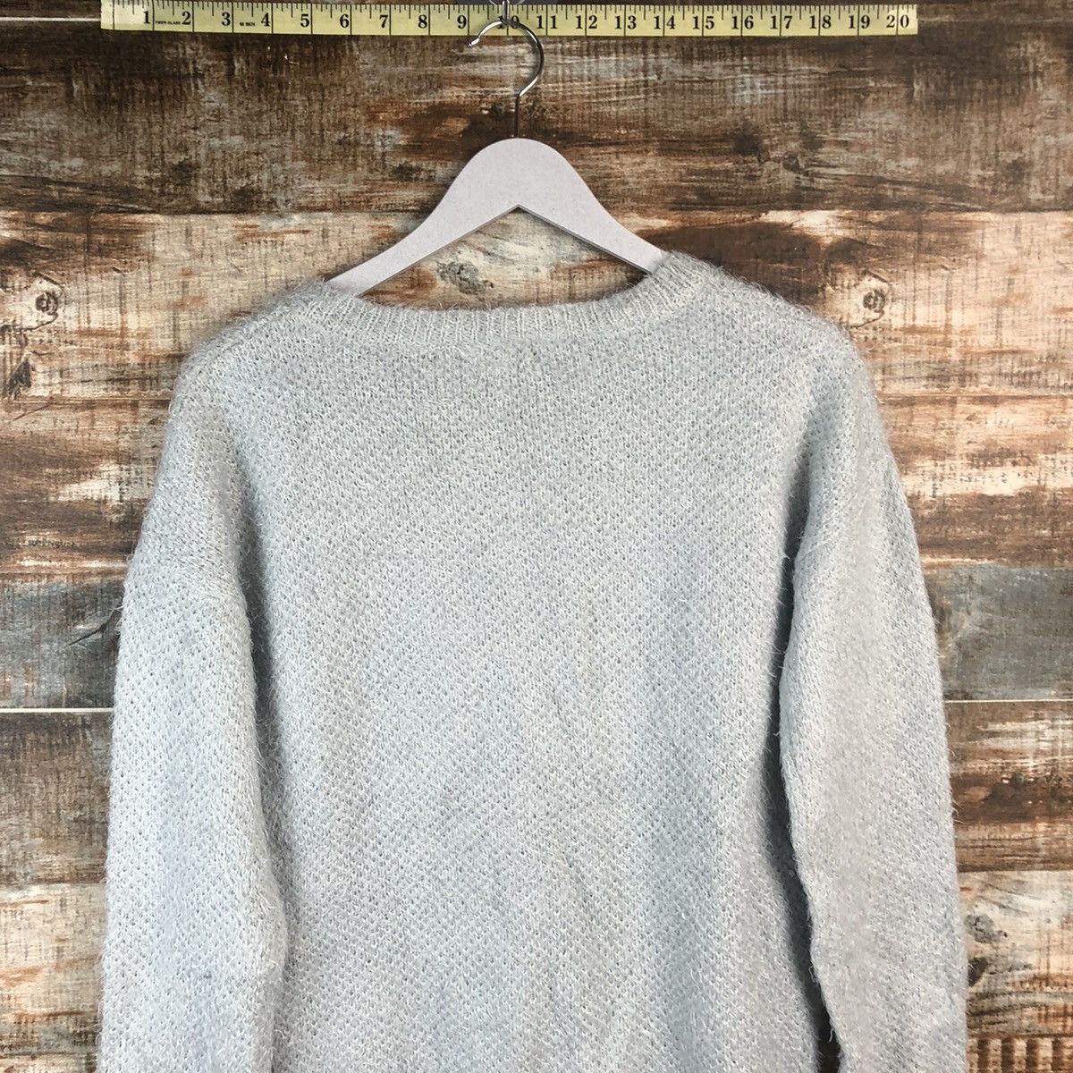 Japanese Brand DL Sorridere Blue Mohair Knitwear #C385 Size M / US 6-8 / IT 42-44 - 13 Thumbnail