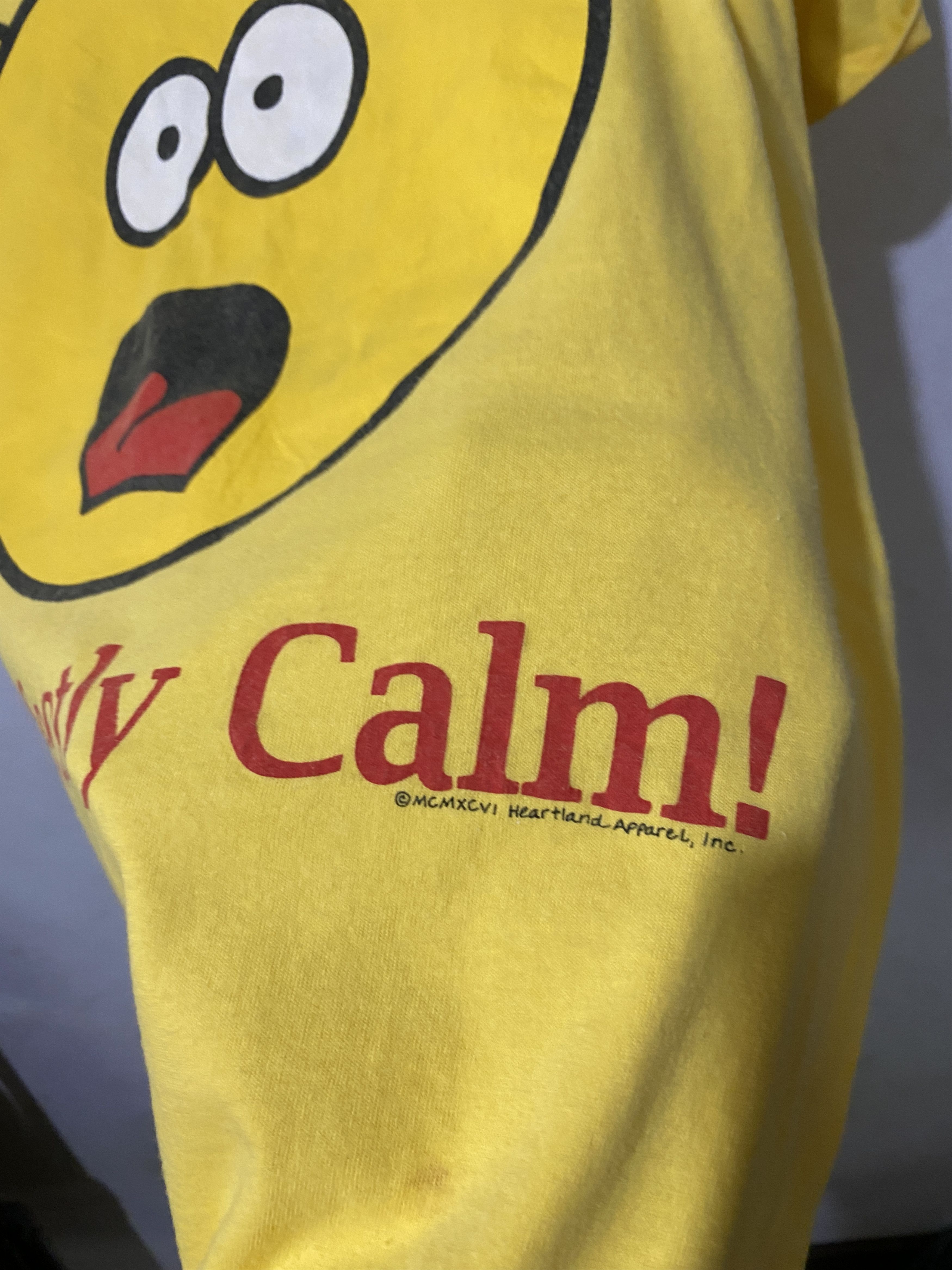Vintage Vintage 90s I’m Perfectly Calm Smiley Shirt Size US XL / EU 56 / 4 - 3 Thumbnail