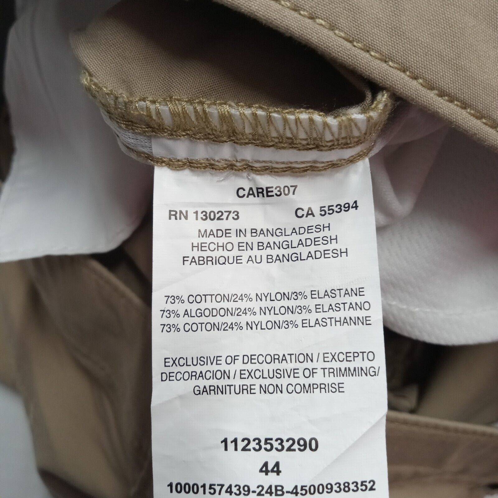 Lee Lee Cargo Shorts Men's 44 Beige 10" Ins Regular Fit Active Size US 44 / EU 60 - 5 Thumbnail