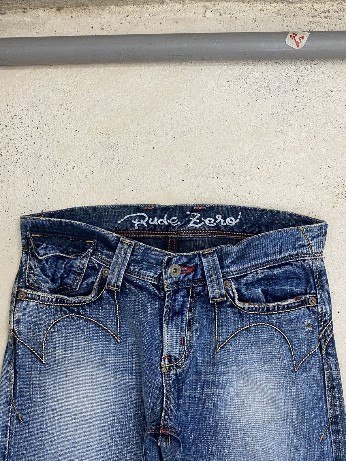 If Six Was Nine × Japanese Brand × Tornado Mart Vintage Edwin Engineer Distressed Light Wash Buckle Button Size US 30 / EU 46 - 8 Thumbnail