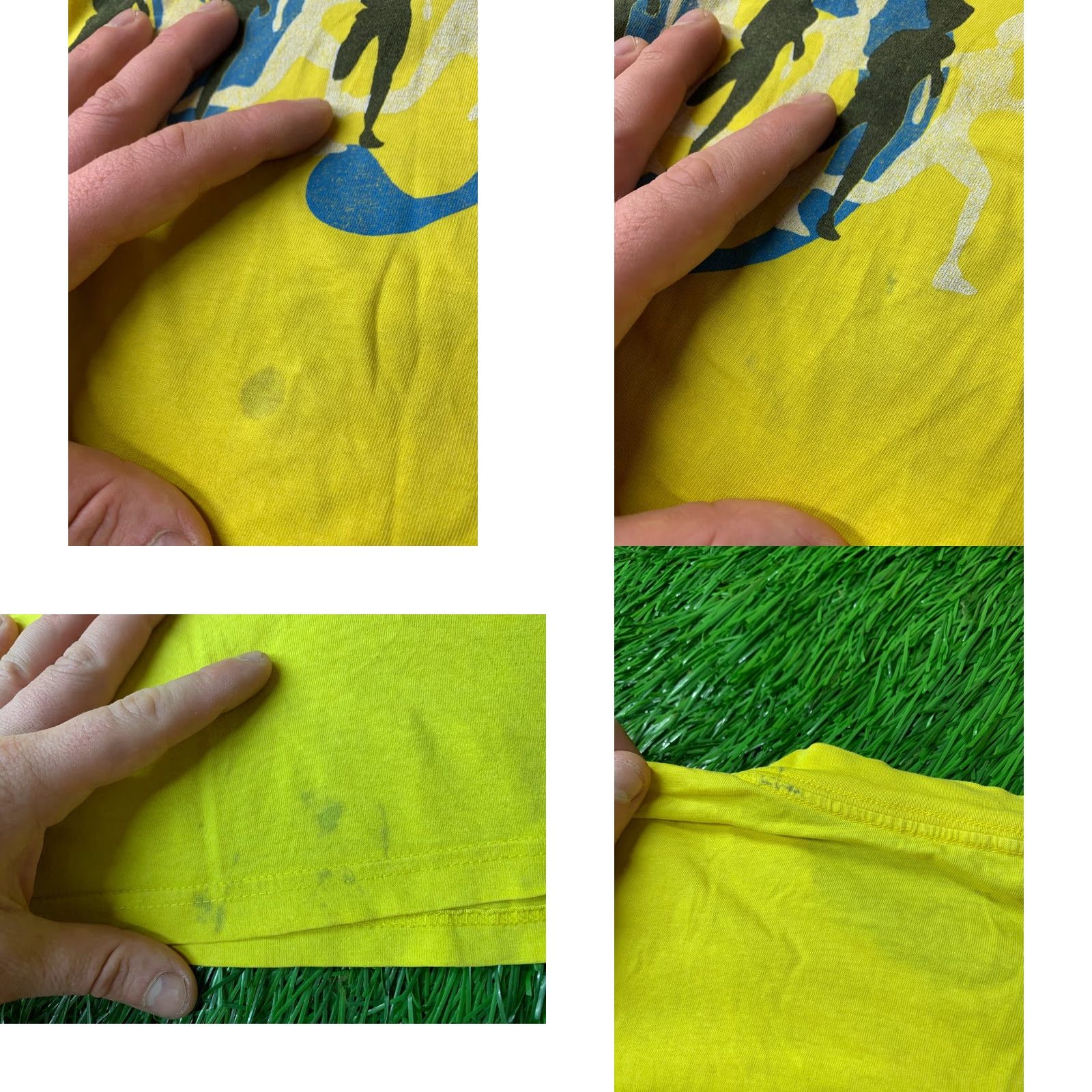 Greats VINTAGE Nike Shirt XL The City Of Glasgow Great Scottish Run 1995 Mens Yellow Short Sleeve Cotton T-Shirt Jersey 1990s Size US XL / EU 56 / 4 - 8 Thumbnail