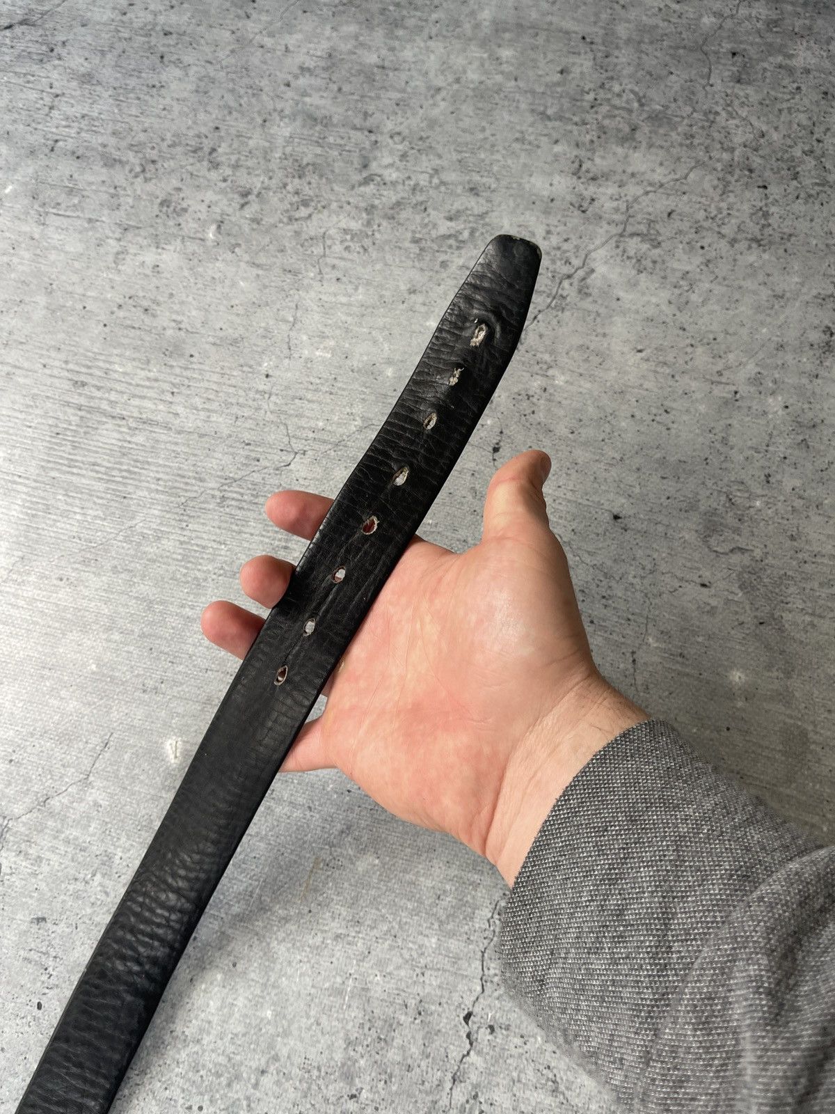 Genuine Leather × Handmade × Vintage Vintage Handmade 1984 Cross Studded Leather Belt Size ONE SIZE - 11 Thumbnail