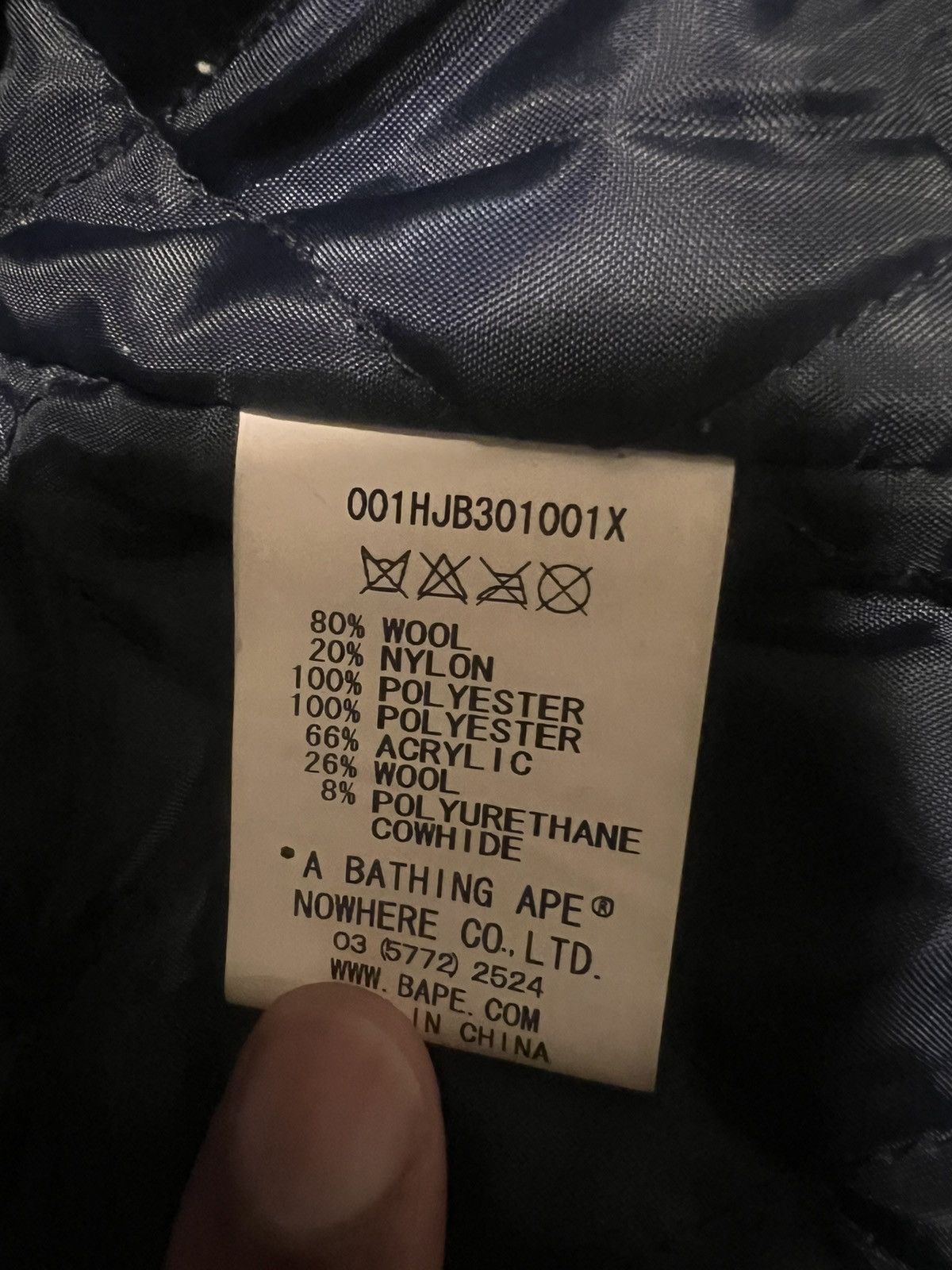 Bape BAPE SHARK FACE LEATHER/WOOL JACKET Size US L / EU 52-54 / 3 - 6 Thumbnail