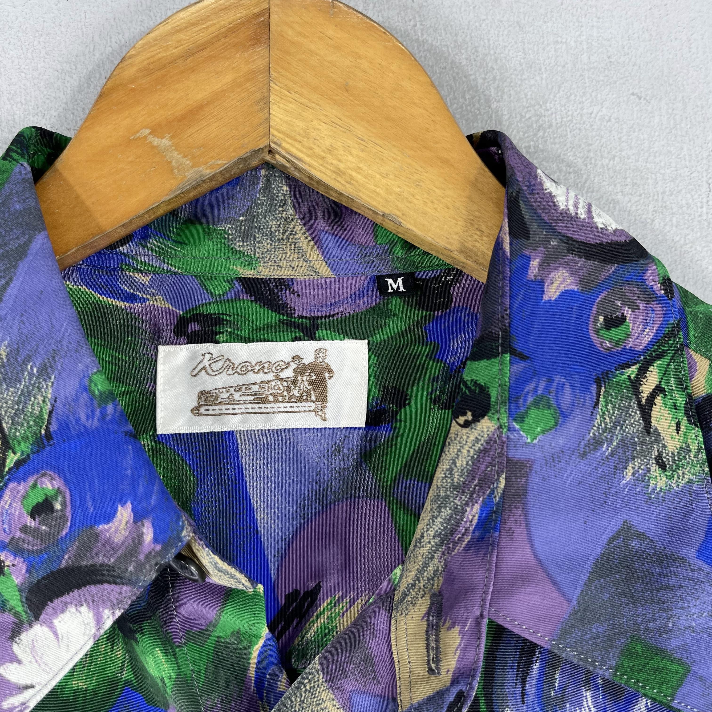 Japanese Brand × Vintage Vintage Pop Art Psychobilly Artwork Baroque Polyester Shirt Size US M / EU 48-50 / 2 - 5 Thumbnail