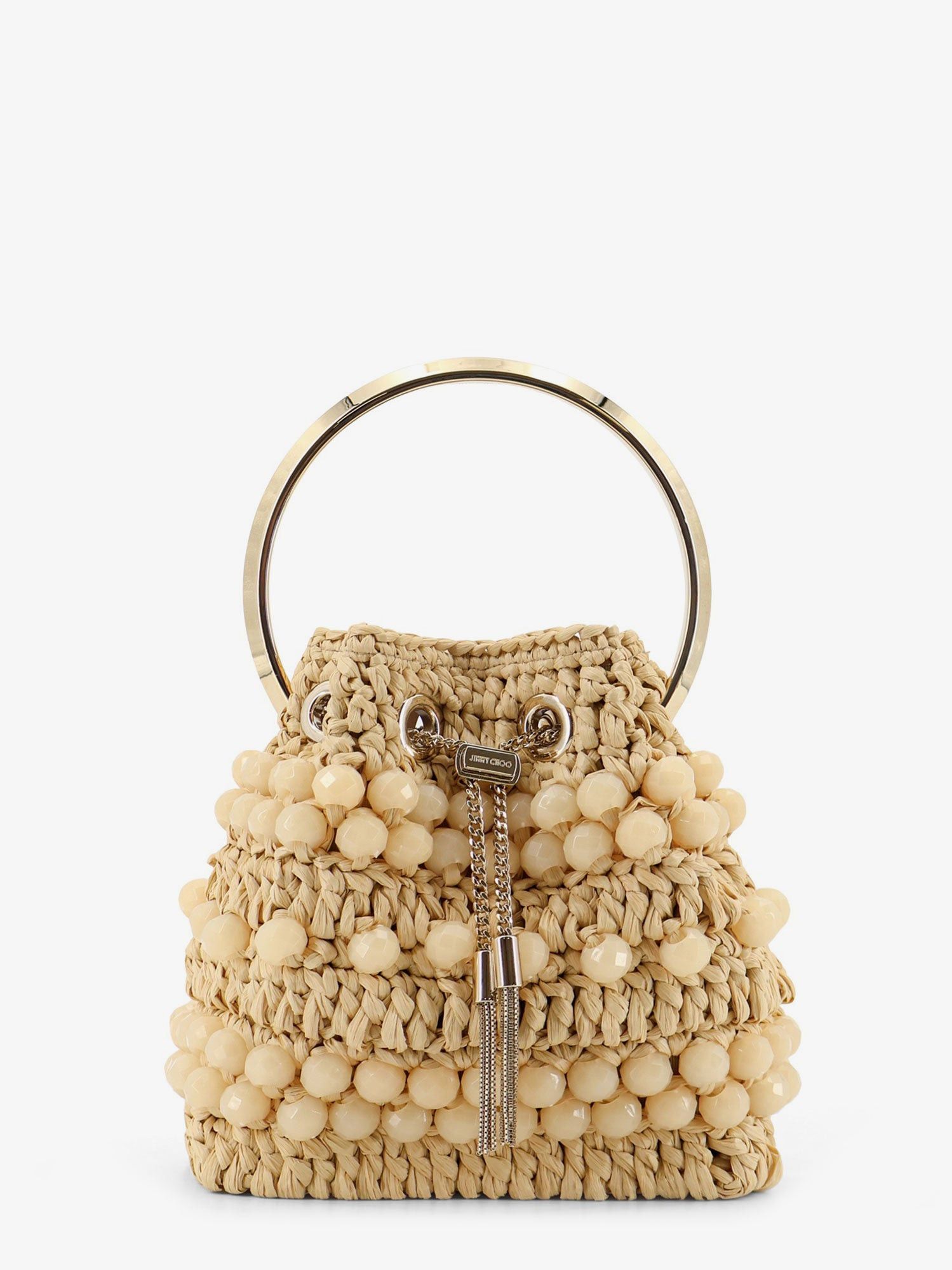 Jimmy Choo Bon Bon Raffia Bucket Bag Size ONE SIZE - 1 Thumbnail