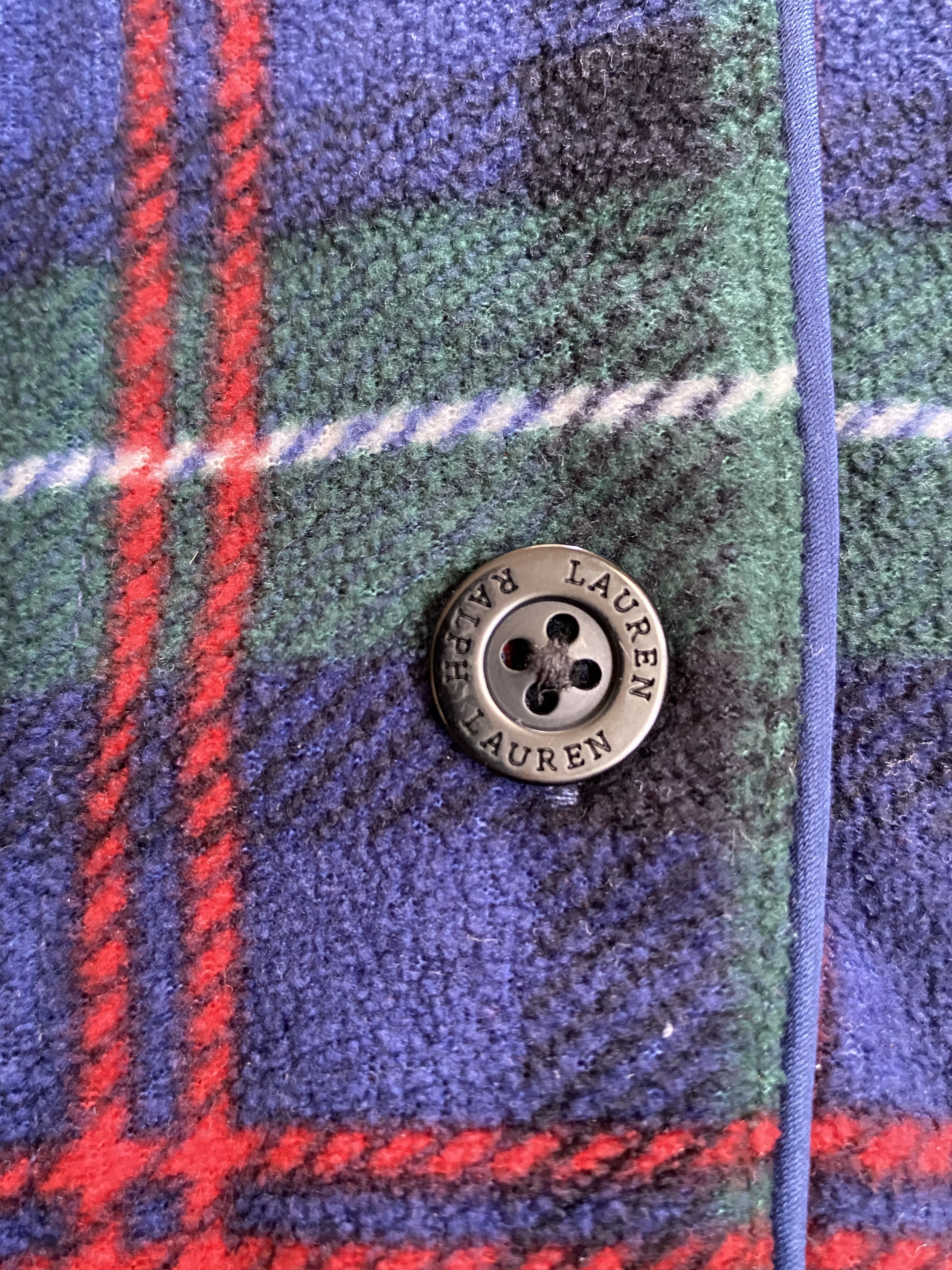 Ralph Lauren Lauren Ralph Lauren Women's Microfleece Plaid Pajama Top Size M / US 6-8 / IT 42-44 - 7 Thumbnail