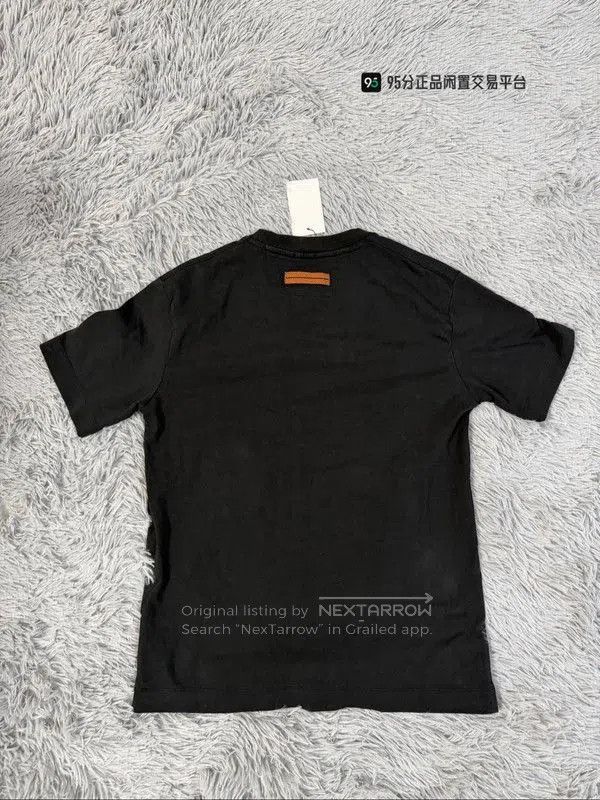 Ermenegildo Zegna Zegna Solid Logo Print Crew Neck T. Size US M / EU 48-50 / 2 - 2 Thumbnail
