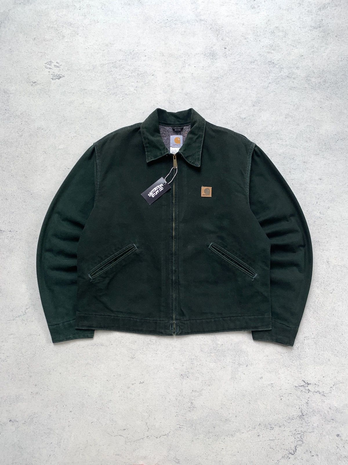 image of Carhartt Detroit Jacket J146 Spc in Spruce Green, Men's (Size Large)