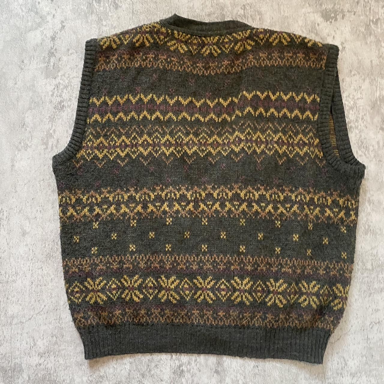 Other 90s Wool Retro Vintage Boxy Button patterned woolen Size S / US 4 / IT 40 - 2 Thumbnail
