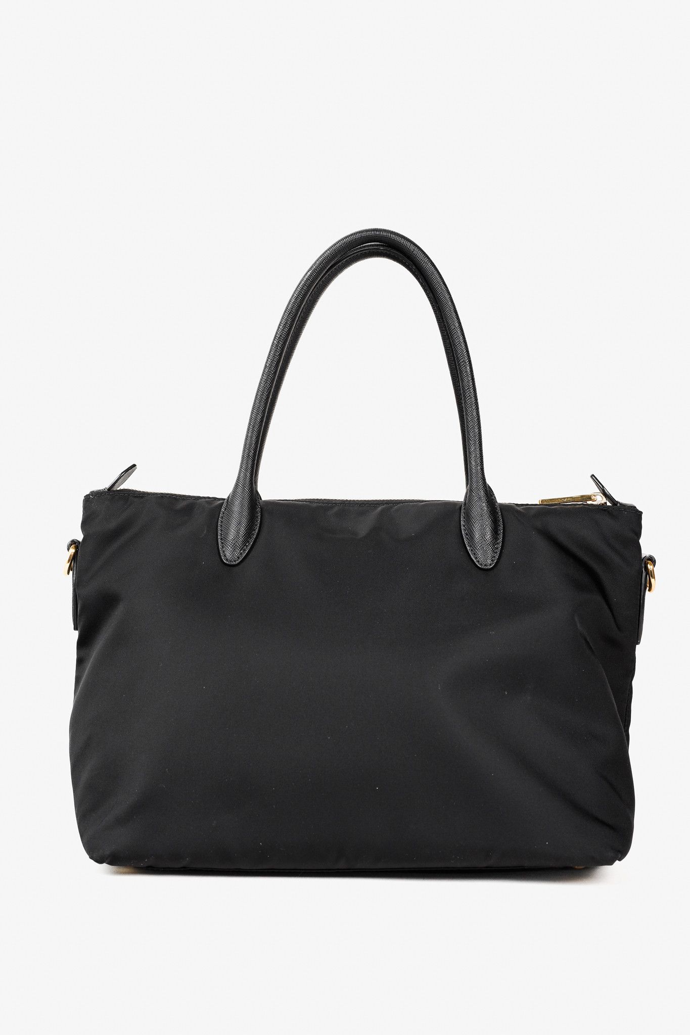 PRADA プラダ VA0609 NERO TESSUTO SAFFIANO Prada Tessuto Nylon Saffiano Black Tote Bag