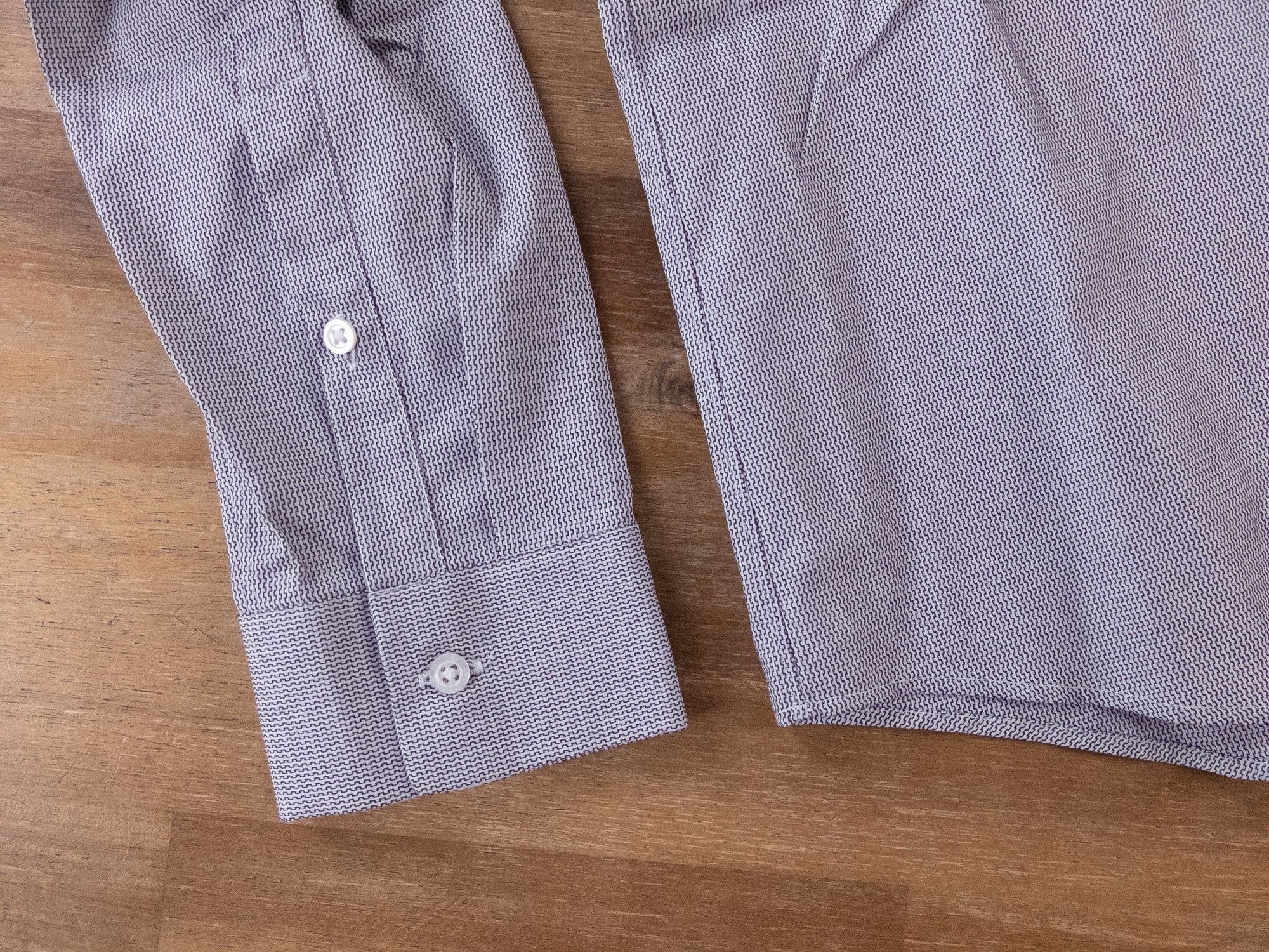 Jil Sander JIL SANDER gray slim fit micro wavy pattern shirt 40 Medium Size US M / EU 48-50 / 2 - 8 Thumbnail
