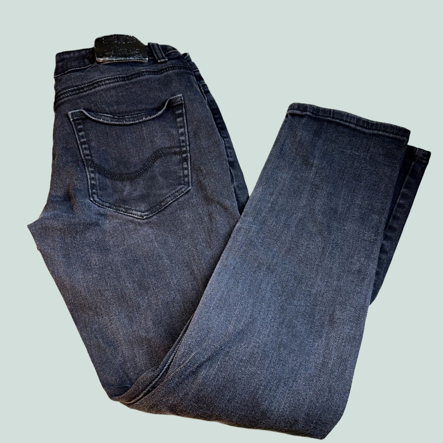 Vintage Men's Raw X Black Flex Moto Jeans - Jeans - 32 x 30 - Regular - Black - Moto Jeans - Men Size US 32 / EU 48 - 1 Thumbnail