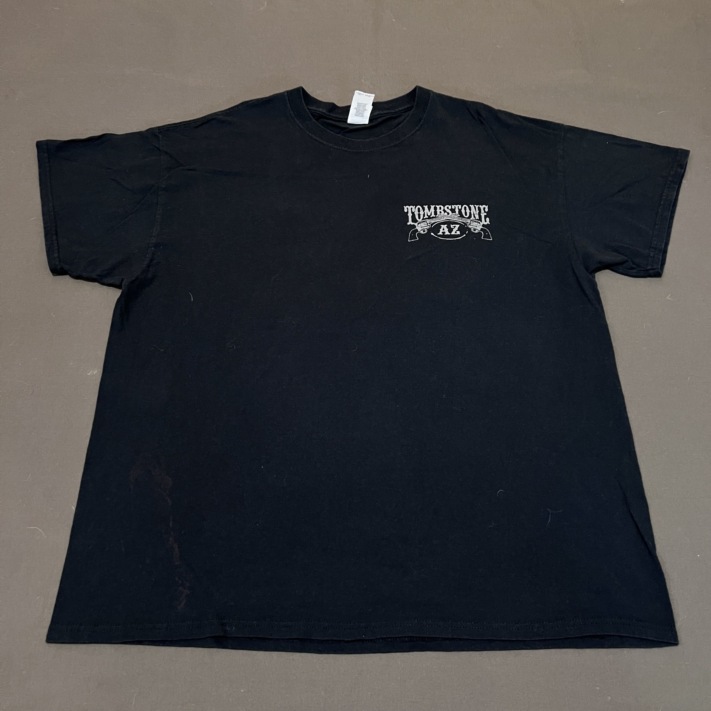 Vintage Vintage Y2K TOMBSTONE ARIZONA Cowboy Promo Tee Gun Size US XL / EU 56 / 4 - 5 Thumbnail