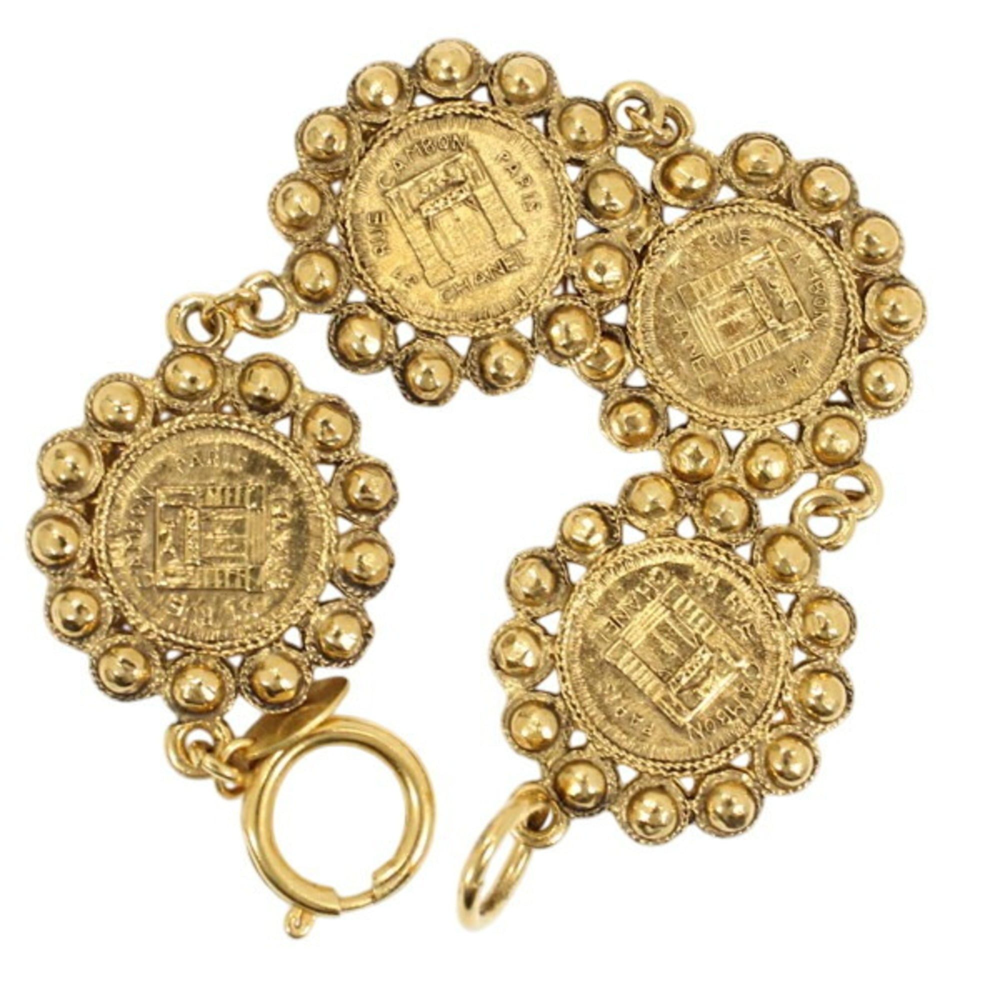 Chanel CHANEL bracelet, gold, Cambon design, women's, GP BB3500 Size ONE SIZE - 1 Thumbnail