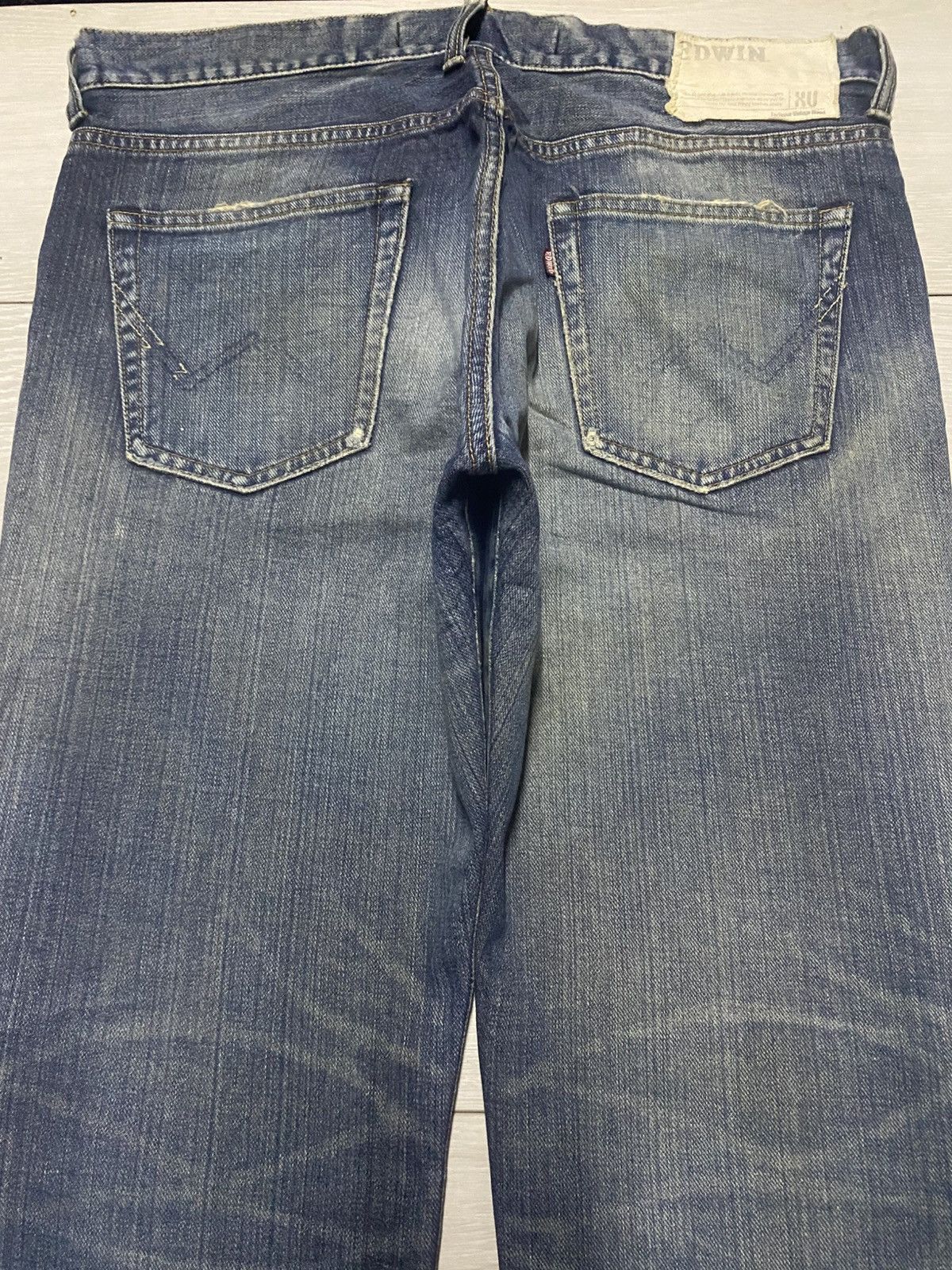 Edwin Edwin 401 XV Mud Wash Splatter Distressed Flare Jeans Size US 34 / EU 50 - 4 Thumbnail