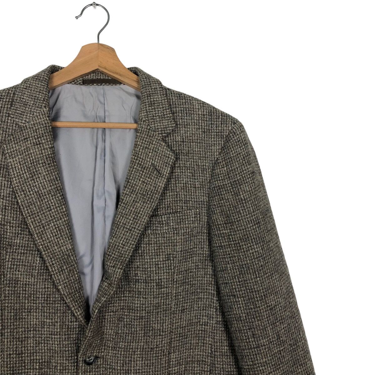 Vintage 🔥90’s Herringbone Wool Jacket Double Breast Calvin Klein Size US M / EU 48-50 / 2 - 4 Thumbnail