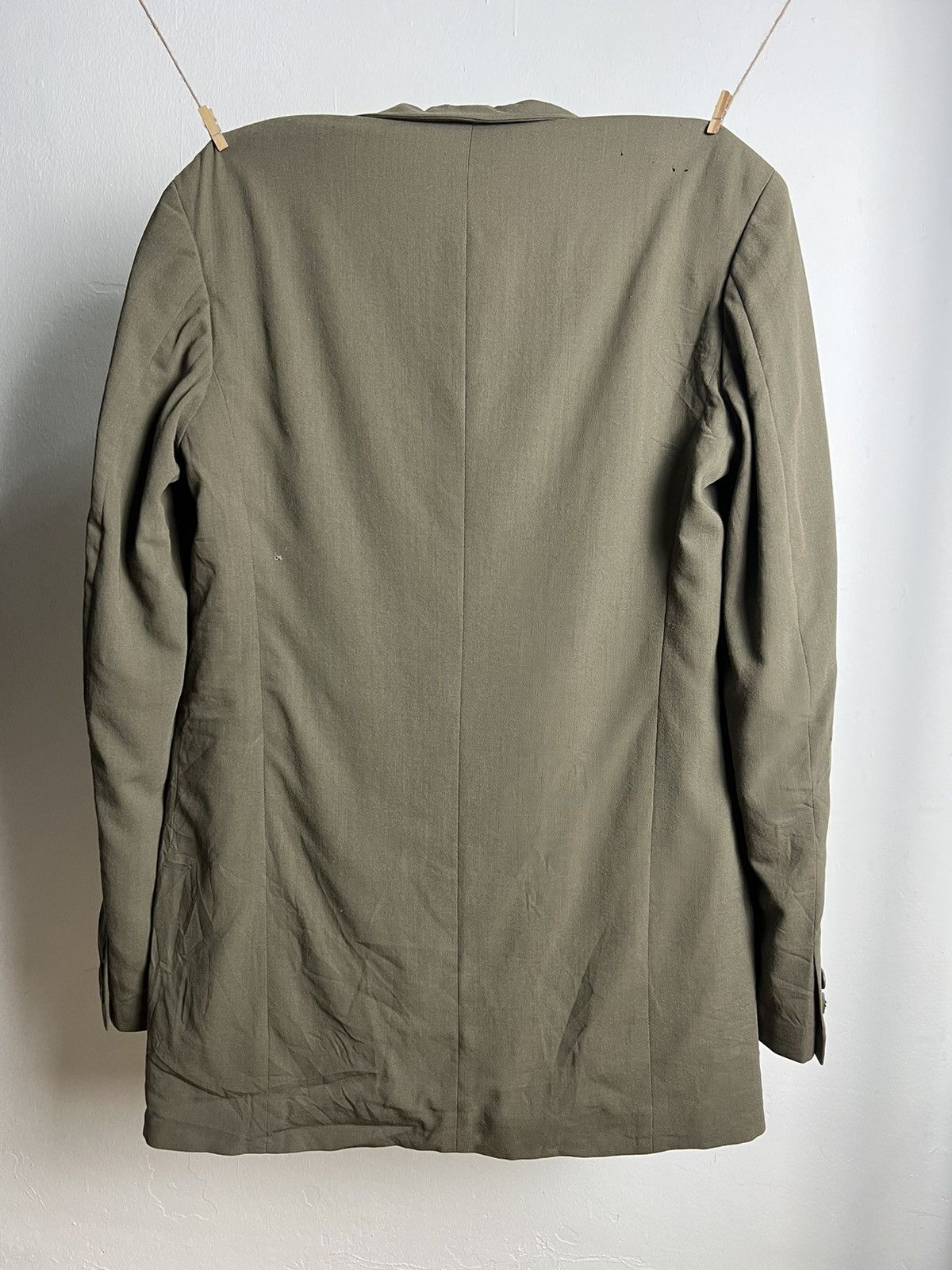 Y's × Yohji Yamamoto Vintage 1990s Y's Yohji Yamamoto Rayon Blazers 3 Pocket Size 40R - 8 Thumbnail