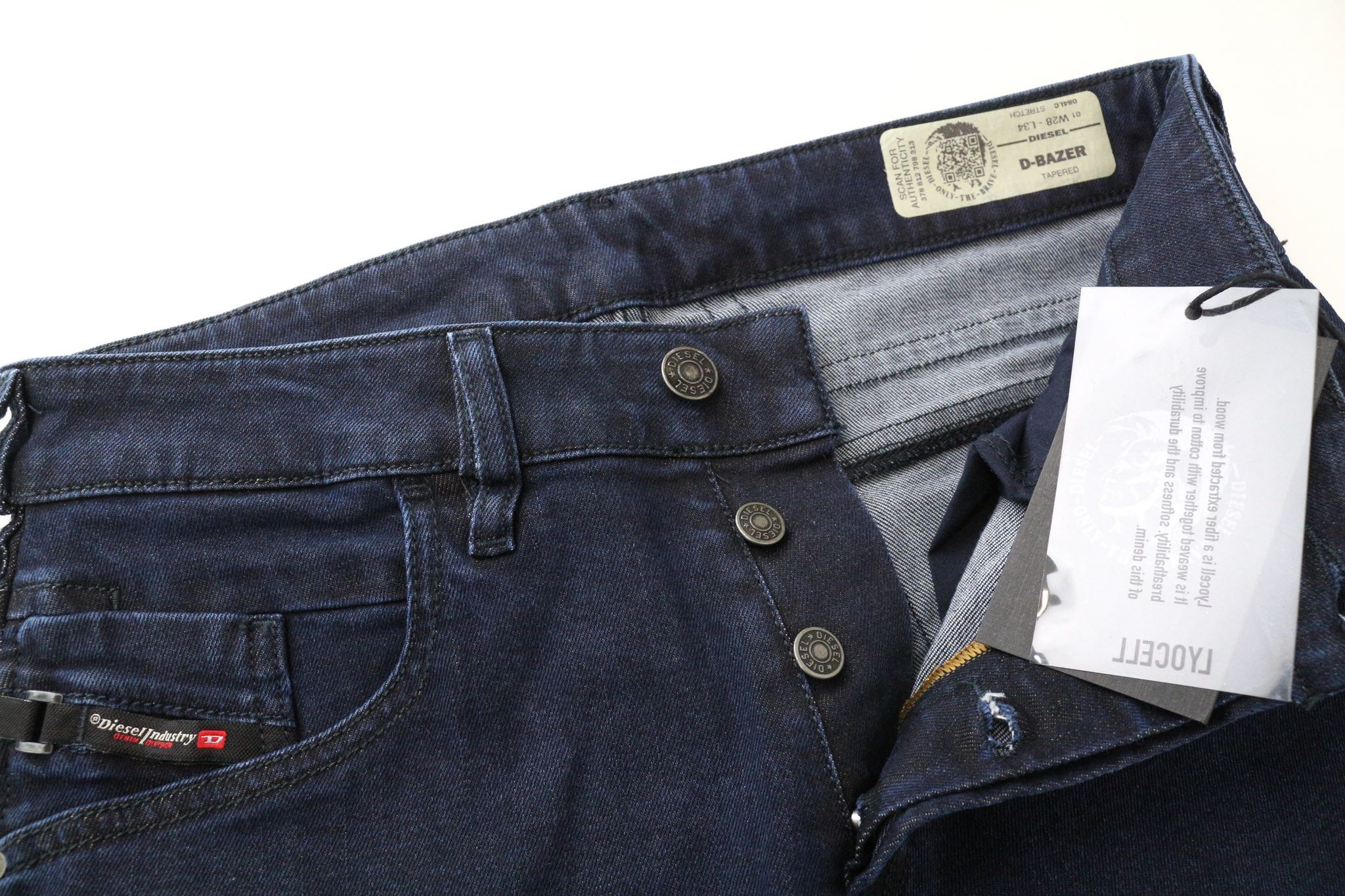 Diesel D-BAZER 084LC W28/L34 Dark Blue Stretch Jeans 74737 Size US 28 / EU 44 - 3 Thumbnail