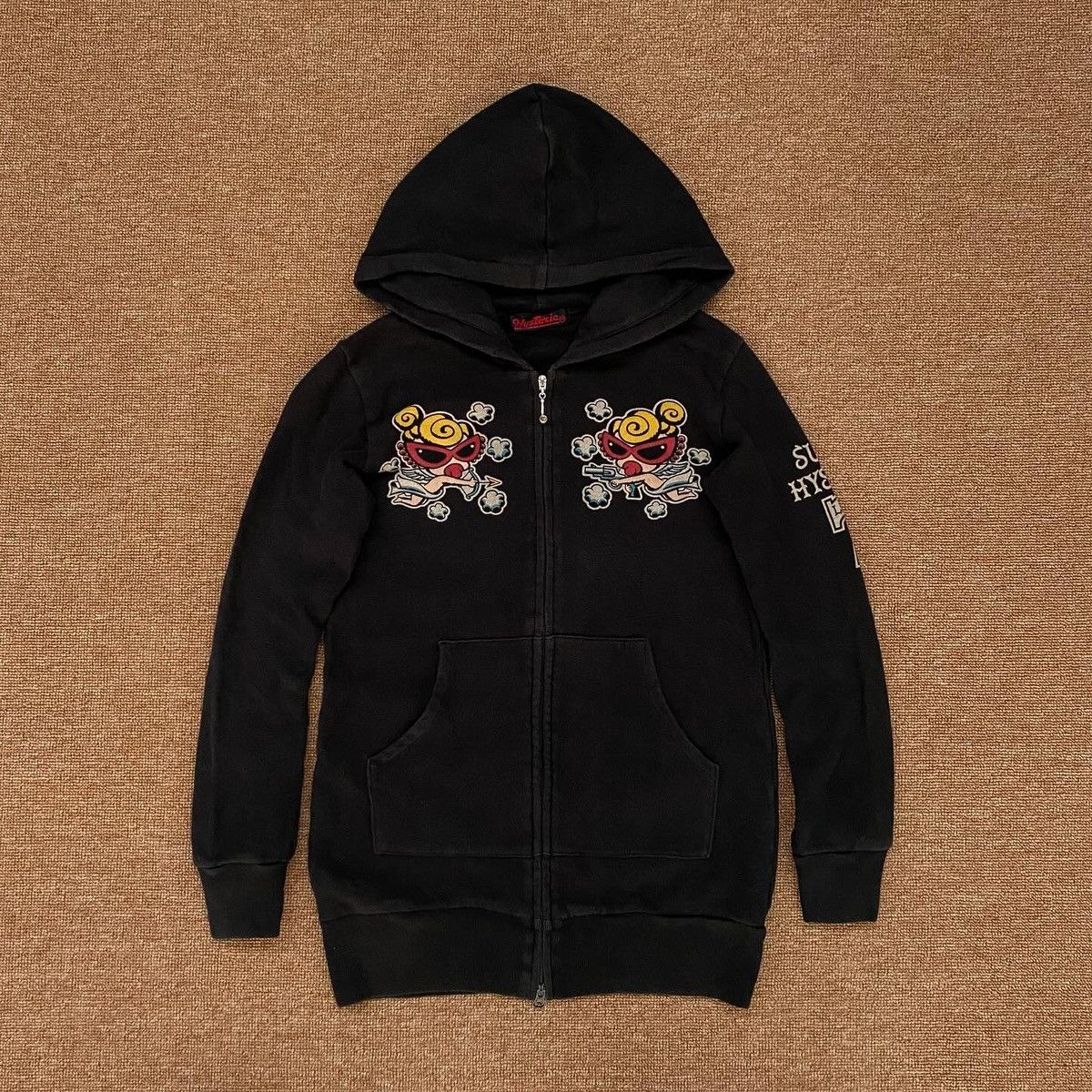 image of Archival Clothing x Hysteric Glamour 90’S Hysteric Glamour Lady Luck Hoodie in Black, Women's (Size