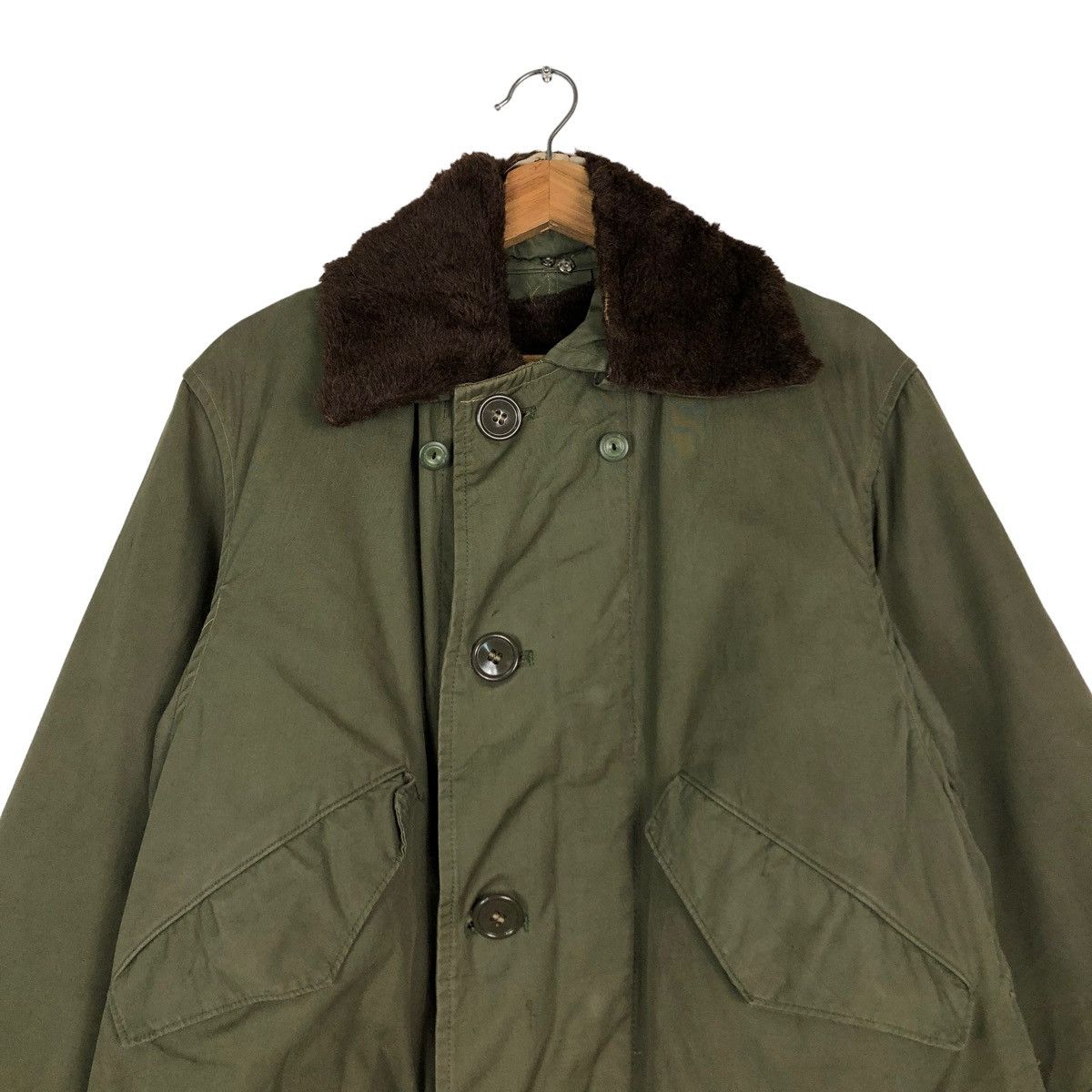 Buzz Rickson's 🔥TRUE VINTAGE SLANT POCKET CARGO JACKET WALDES ZIPPER USA Size US M / EU 48-50 / 2 - 3 Thumbnail