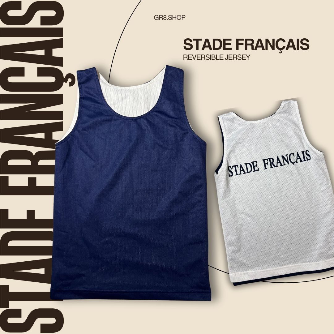Other Stade Français Reversible Jersey Navy & White Tank For Kids Size US XS / EU 42 / 0 - 1 Thumbnail