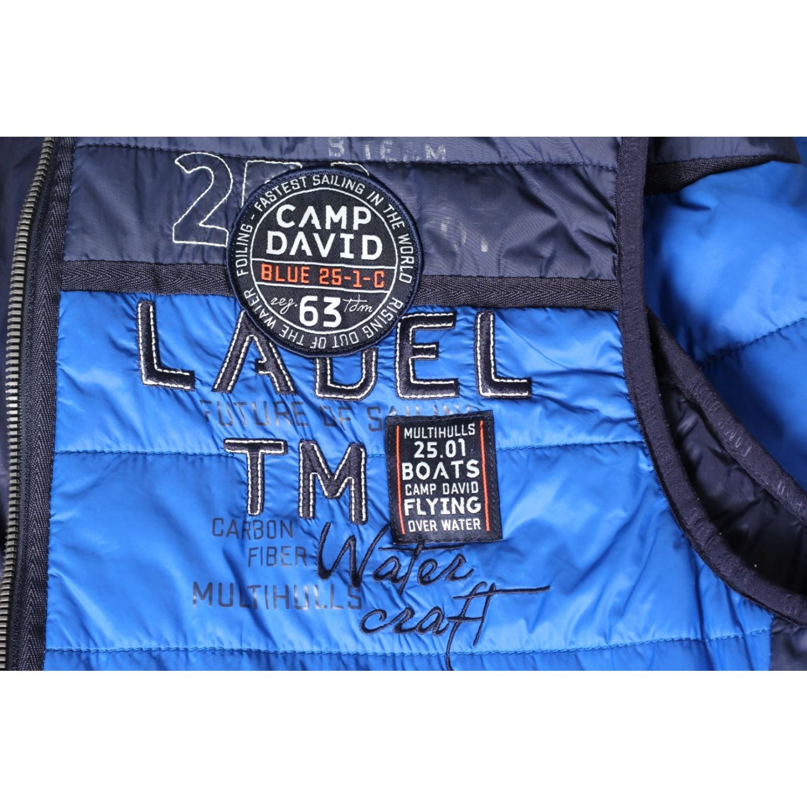 Vintage CAMP DAVID Hooded Gilet Vest Jacket Bodywarmer Men XL MJ6483 Size US XL / EU 56 / 4 - 4 Thumbnail