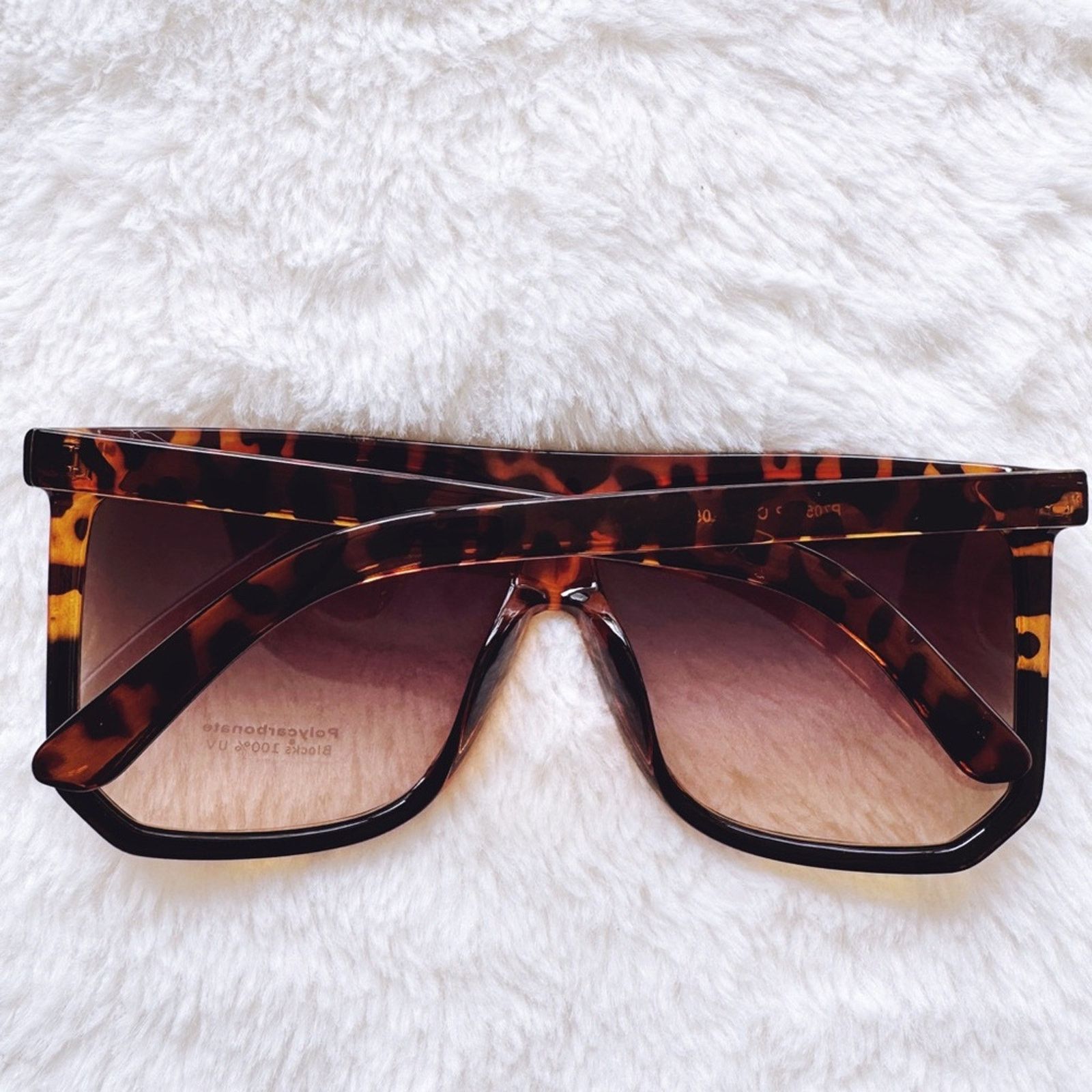 Other Kira Tortoise Brown & Black Oversized Sunglasses Size ONE SIZE - 11 Thumbnail
