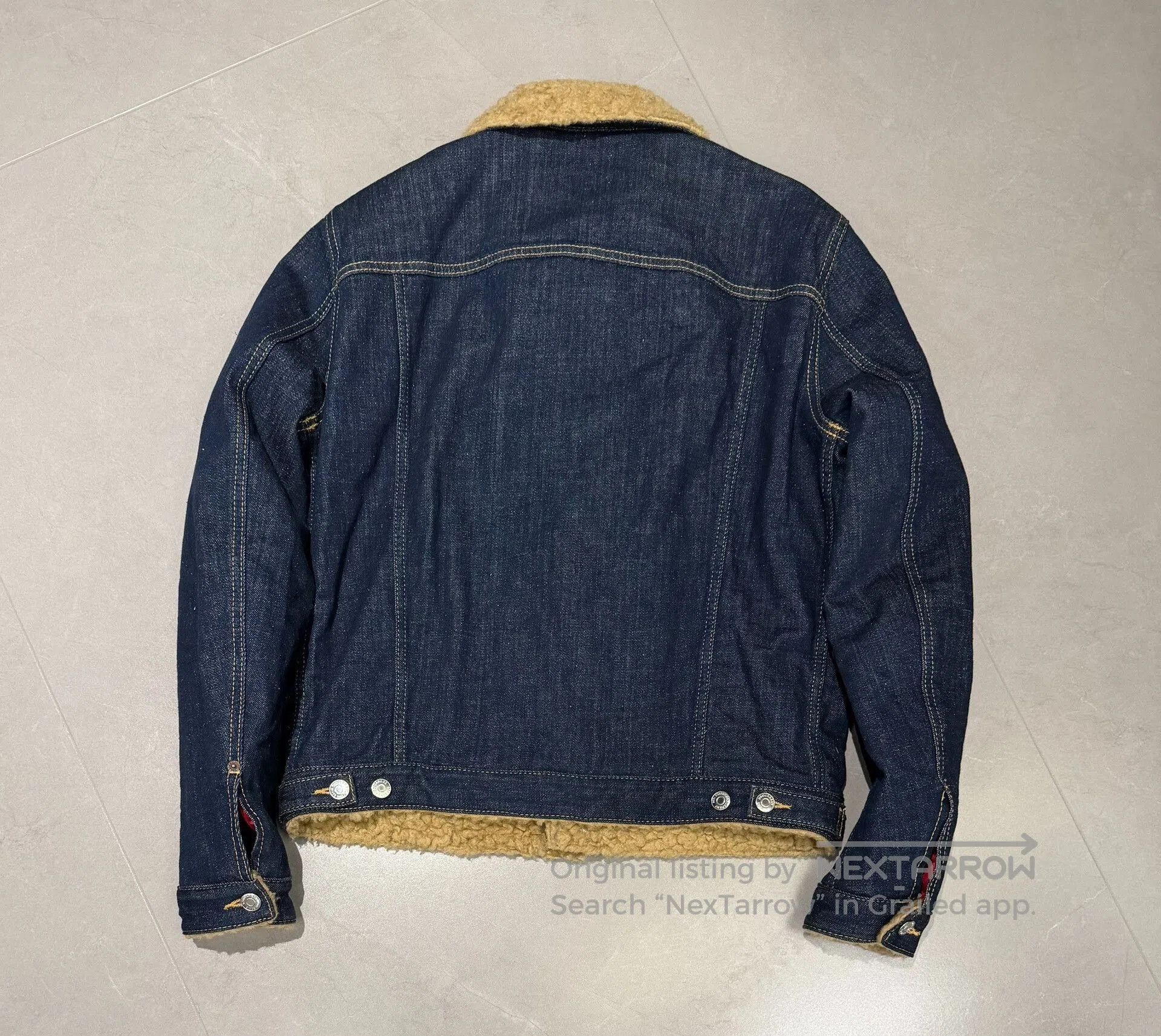 Dsquared2 DSquared2 Men's Lamb Wool Denim Jacket. Size US M / EU 48-50 / 2 - 7 Thumbnail