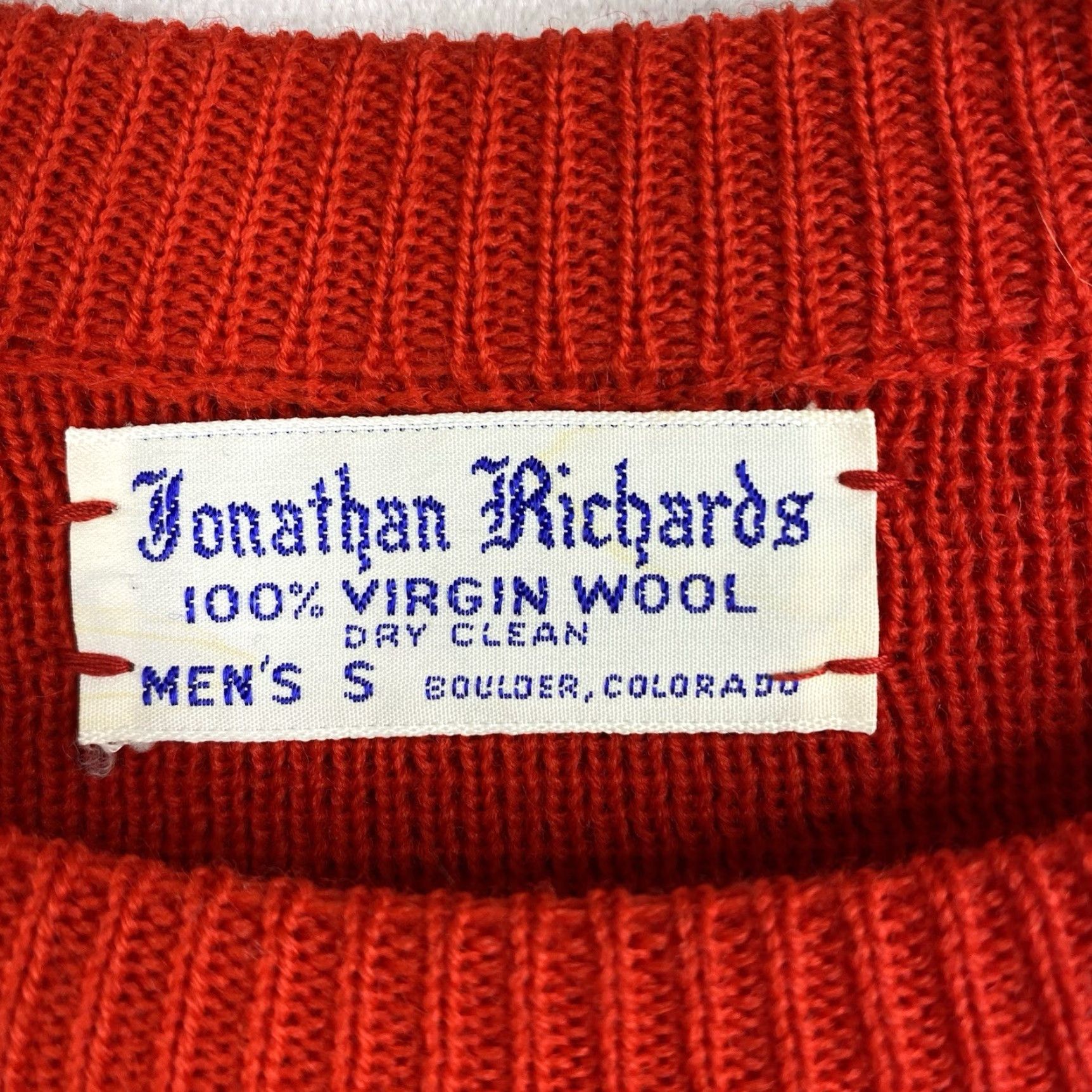 Vintage Jonathan Richards Vintage Nordic Ski Sweater Mens S Red 100% Wool Wool 1980s Ski Snow Vintage Mens S Red Jonathan Richards Size US S / EU 44-46 / 1 - 3 Thumbnail