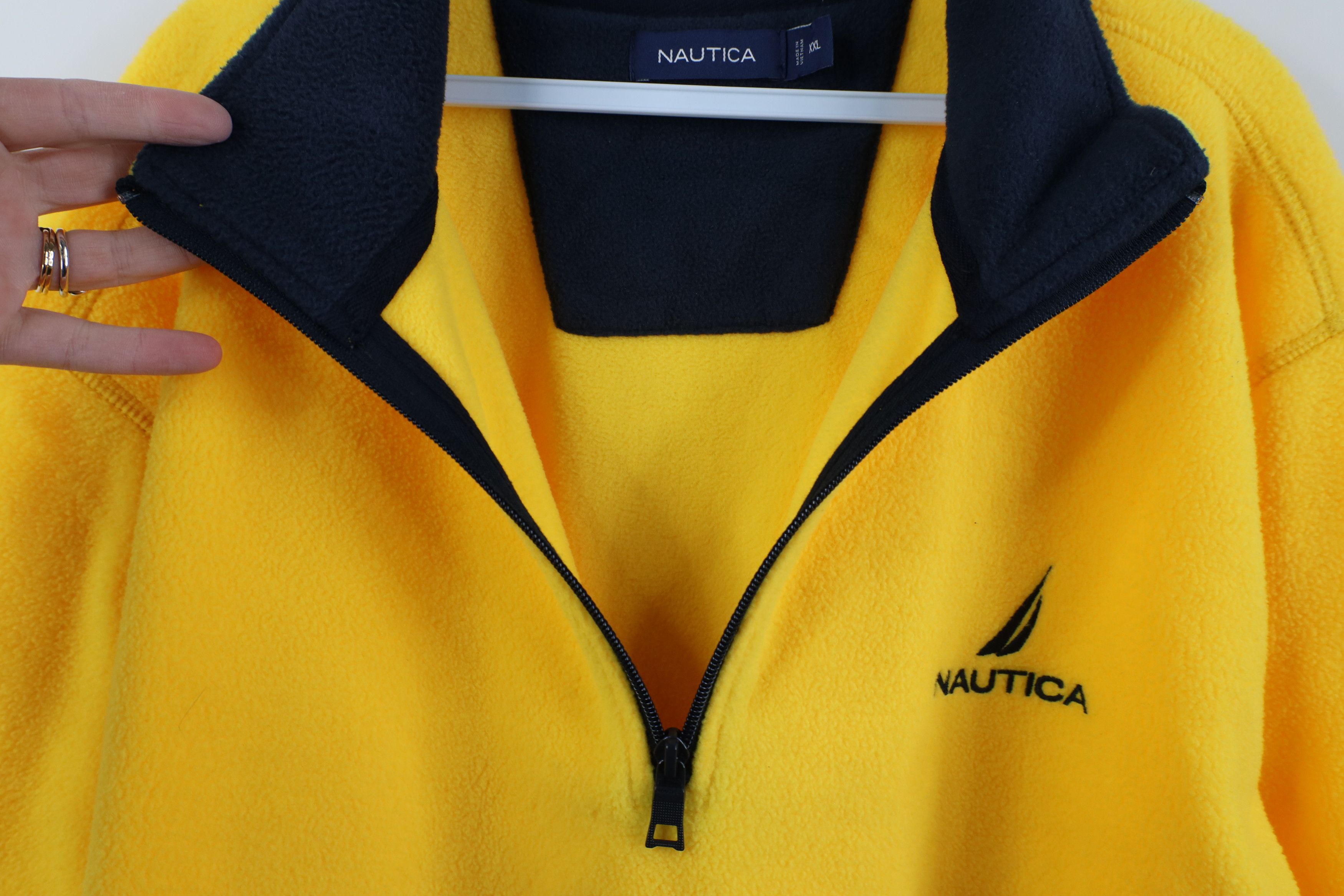 Nautica Vintage 90s Y2K Nautica 1/4 Half Zip Fleece Pullover Sweater Size US XXL / EU 58 / 5 - 5 Thumbnail