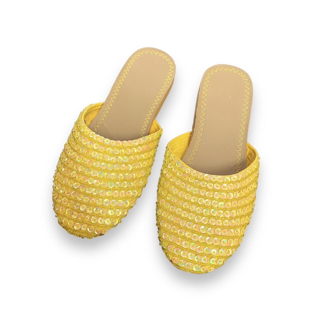 Designer Women's Yellow and Tan Slid Size US 6.5 / IT 36.5 - 1 Thumbnail