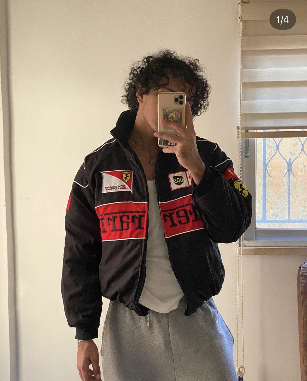 Ferrari 🏎️FERRARI F1 LIGHT PUFFER BOMBER JACKET Size US M / EU 48-50 / 2 - 2 Thumbnail