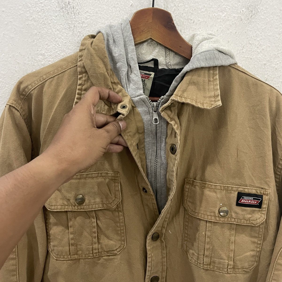 Dickies Vintage Dickies Distressed Hoodies Jacket Size US L / EU 52-54 / 3 - 4 Thumbnail