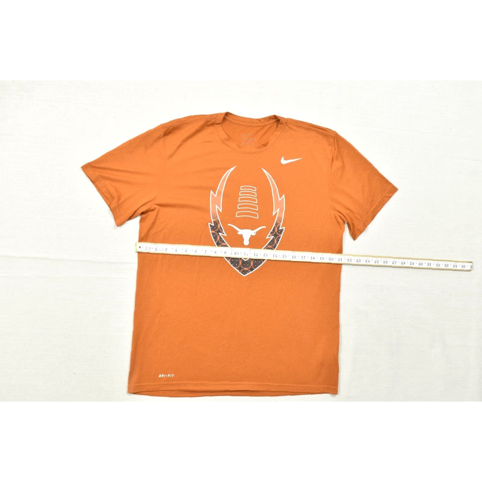 Nike Nike Dri-FIT Texas Longhorns Men's Large Orange Short Sleeve T-Shirt Size US 33 - 3 Thumbnail