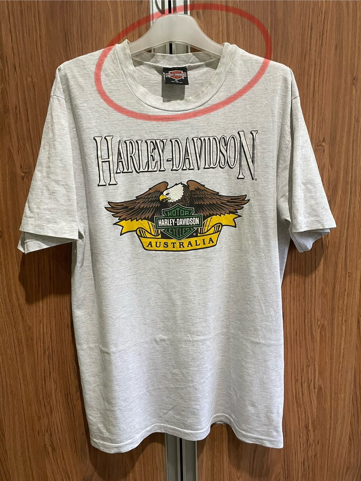 Harley Davidson VTG HARLEY DAVIDSON AUSTRALIA SINGLE STITCH T-SHIRT Size US XL / EU 56 / 4 - 3 Thumbnail