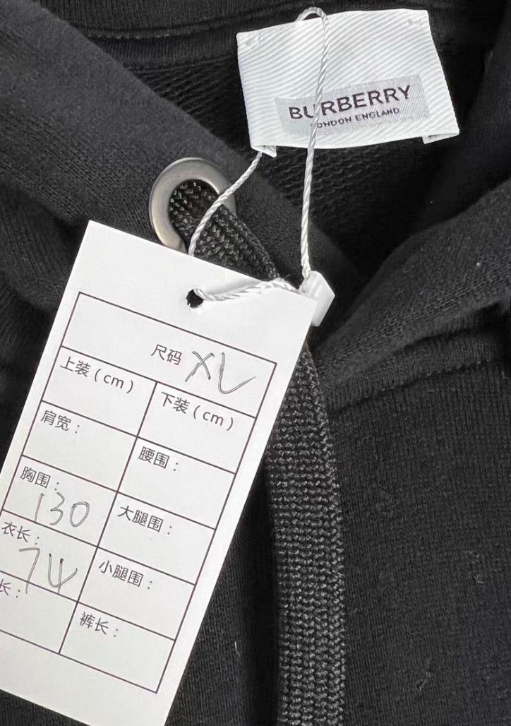 Burberry Burberry Black Men's Hoodie with Star Details. Size US XL / EU 56 / 4 - 3 Thumbnail