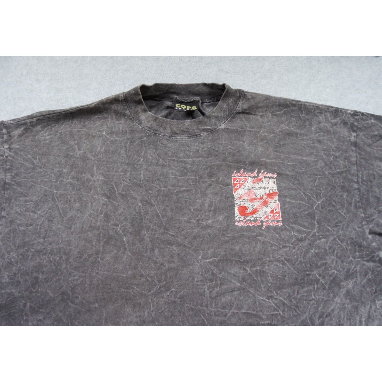 Vintage VINTAGE Copa Banana Hawaiian Shirt Mens XL Gray Island Jams 90s Tie Dye T-Shirt Size US XL / EU 56 / 4 - 2 Thumbnail