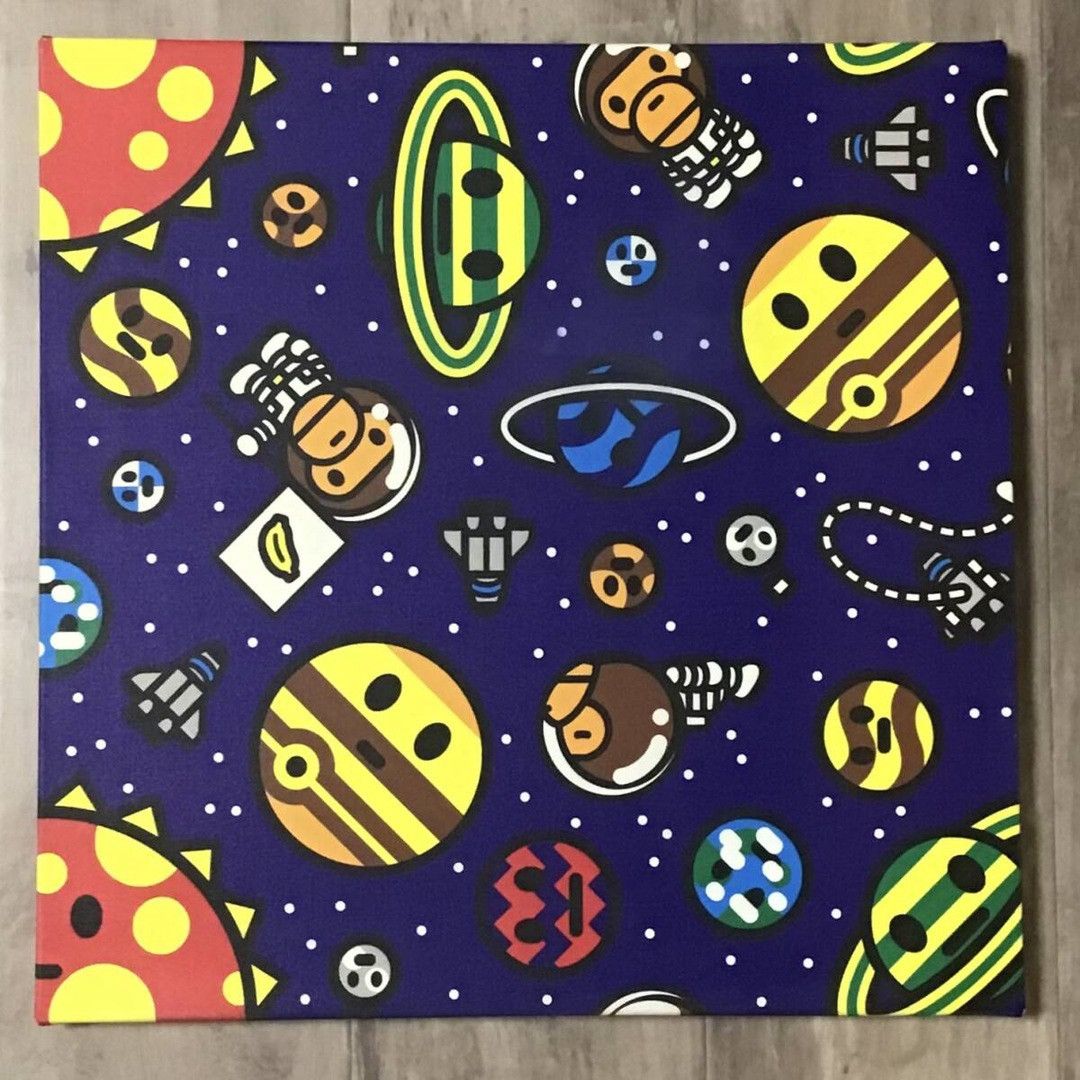Bape × Nigo 2011 BAPE MILO Cosmos Exhibition limited canvas art APE NIGO Size ONE SIZE - 1 Thumbnail