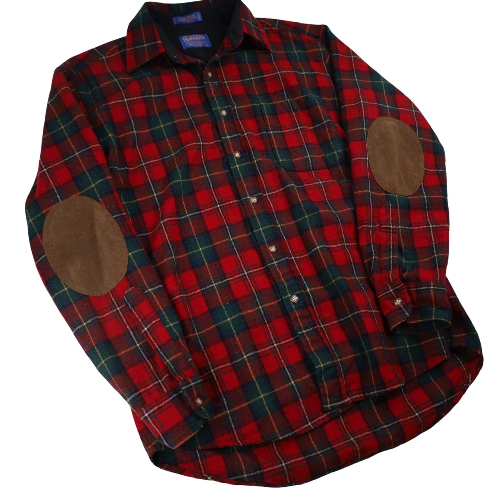 Pendleton Pendleton Mens M %100 Wool Flannel Boyd Tartan Trail Shirt Red Size US M / EU 48-50 / 2 - 3 Thumbnail