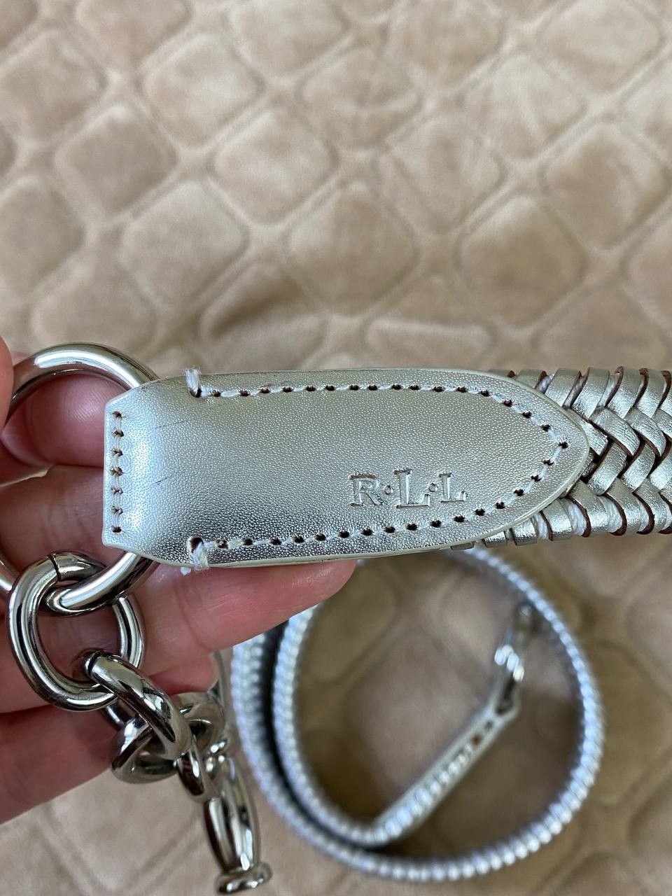 Lauren Ralph Lauren Lauren Ralph Lauren LRL Leather Chain Belt Size ONE SIZE - 7 Thumbnail
