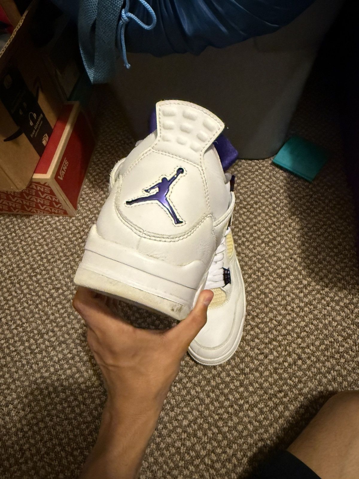 Jordan Brand Jordan 4 Metallic Purple Size US 9.5 / EU 42-43 - 5 Thumbnail