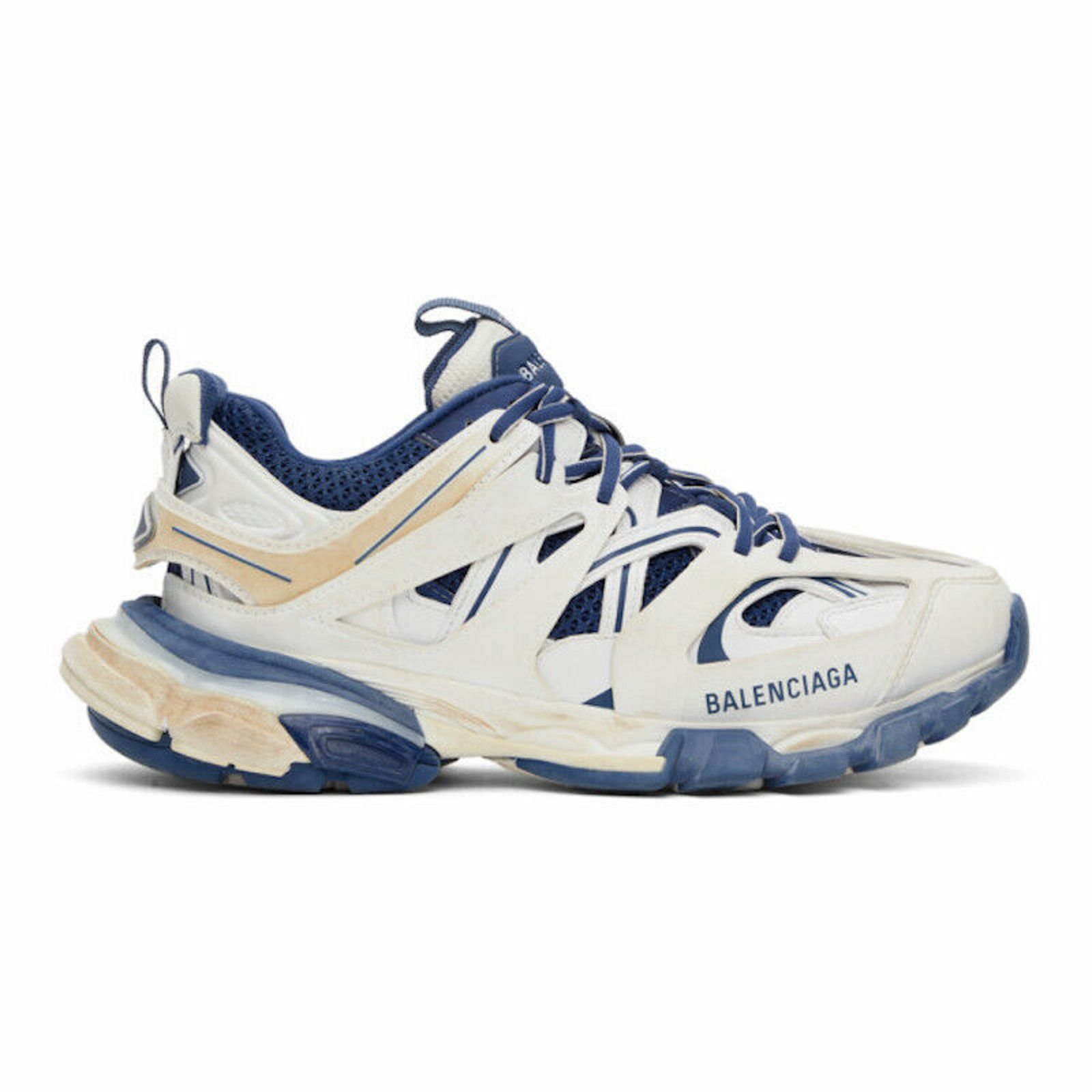Track Sneaker Distressed Worn Out Platform Flat Trainer 40