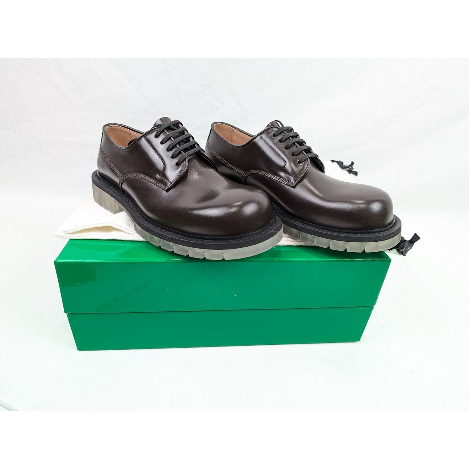 Bottega Veneta o1rshd1 Brushed Calfskin Scarpa Pelle Boots in Espresso Size US 10 / EU 43 - 20 Thumbnail