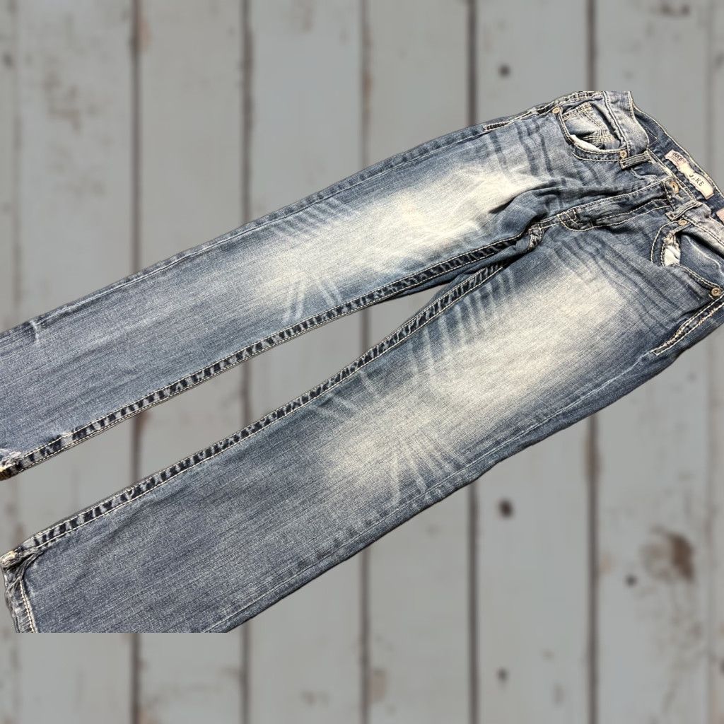 Vintage VINTAGE Buckle Men’s Jeans Men's 30x30 Straight Fit Dark Blue Denim Western Casual Size US 30 / EU 46 - 1 Thumbnail