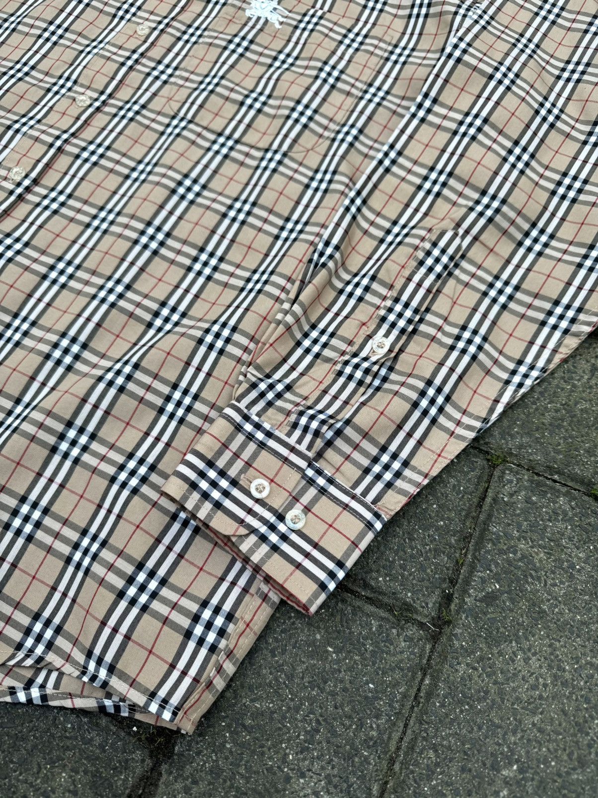 Burberry Burberrys Nova Check Beige Hemd Herren Luxury Old money Size US M / EU 48-50 / 2 - 3 Thumbnail