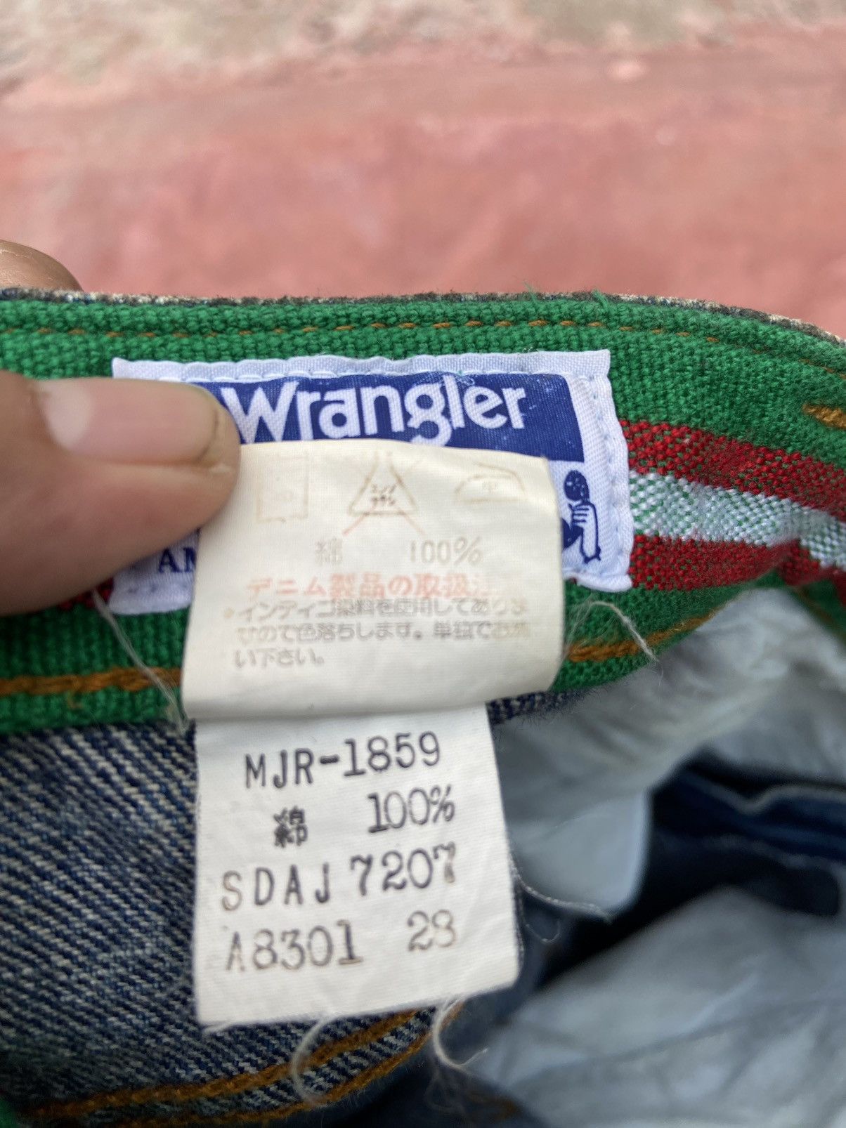 Beauty Beast 🔥 Acid Wash Vintage 80s Vintage Wrangler Jeans Size US 28 / EU 44 - 9 Thumbnail